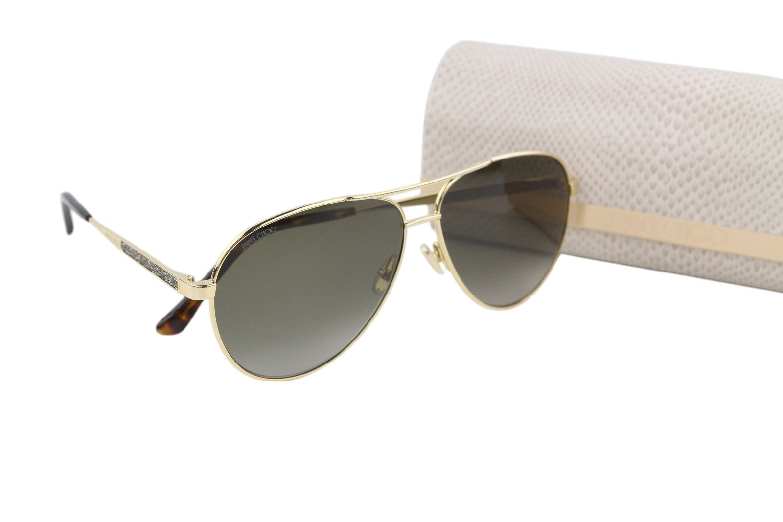 JIMMY CHOO Jimena/S Women Sunglasses ONE SIZE Tinted Gold Tone RRP€349