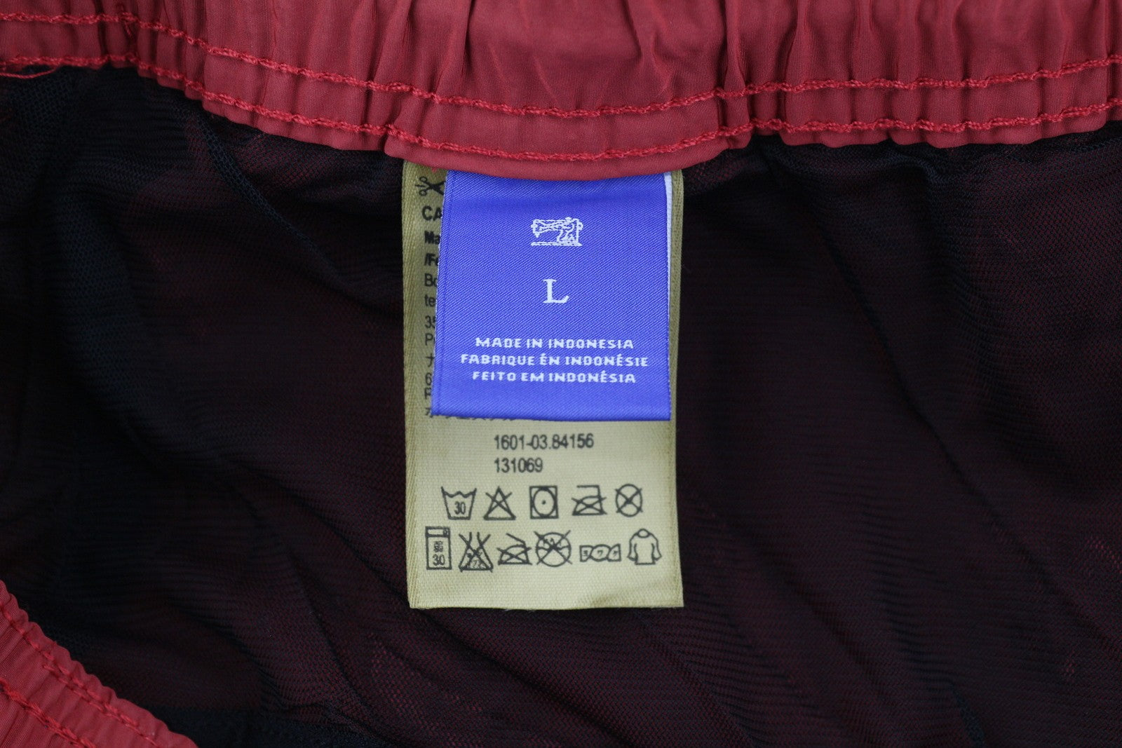 SCOTCH & SODA Men Swimwear L Red Elastic Drawstring Waist Mesh Lined Pockets