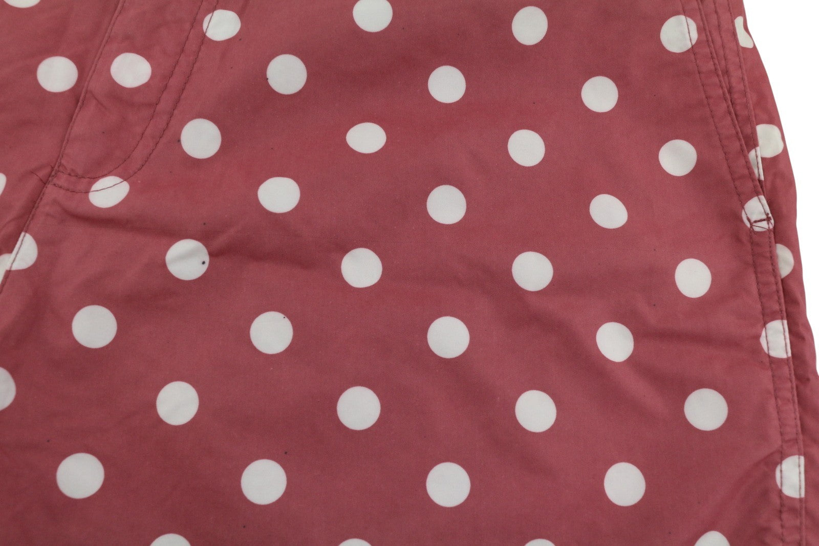 SCOTCH & SODA Men Swimwear ~W32 Dark Red Polka Dot Pattern Zip Fly Logo Pockets