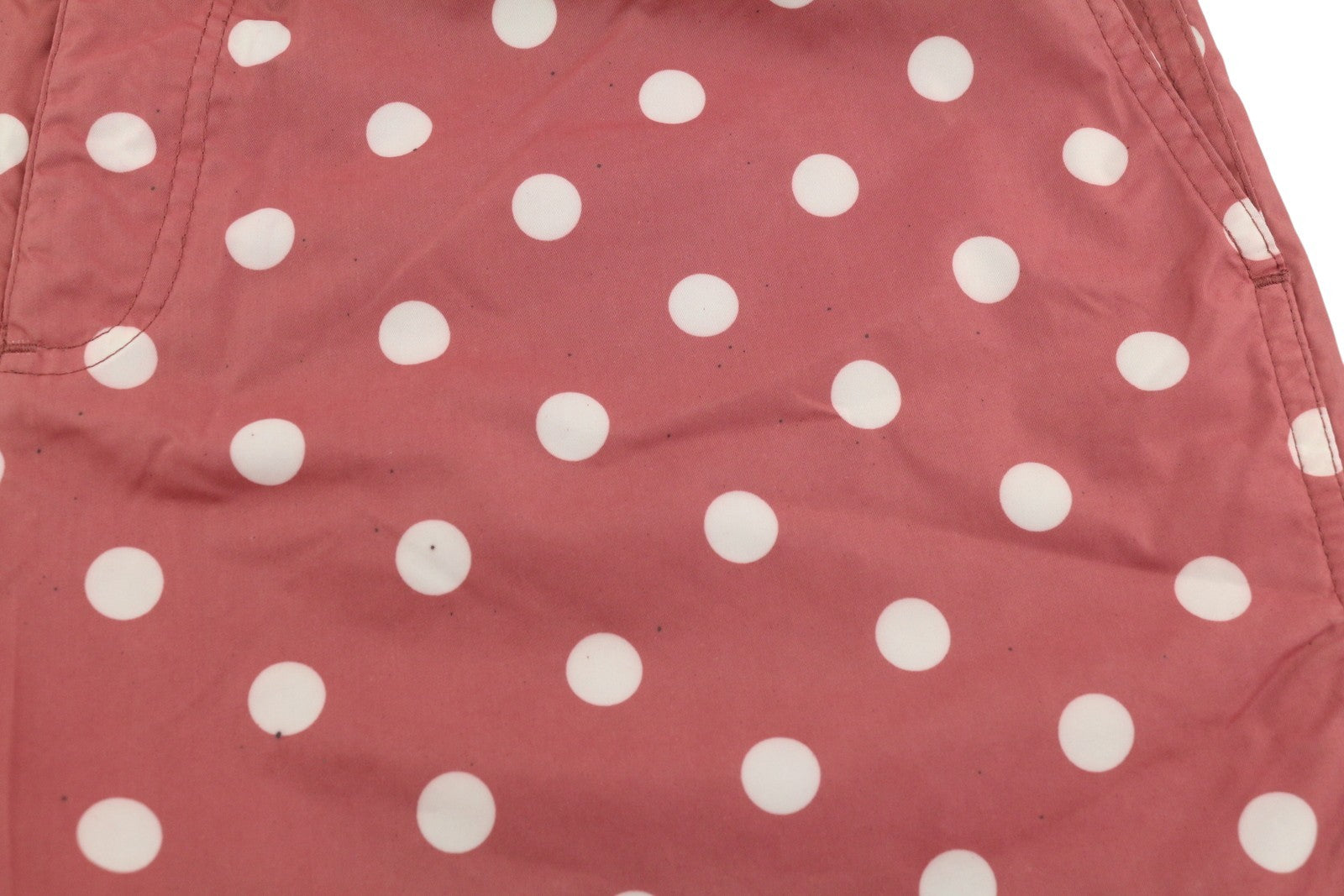 SCOTCH & SODA Men Swimwear ~W34 Dark Red Polka Dot Pattern Zip Fly Logo Pockets