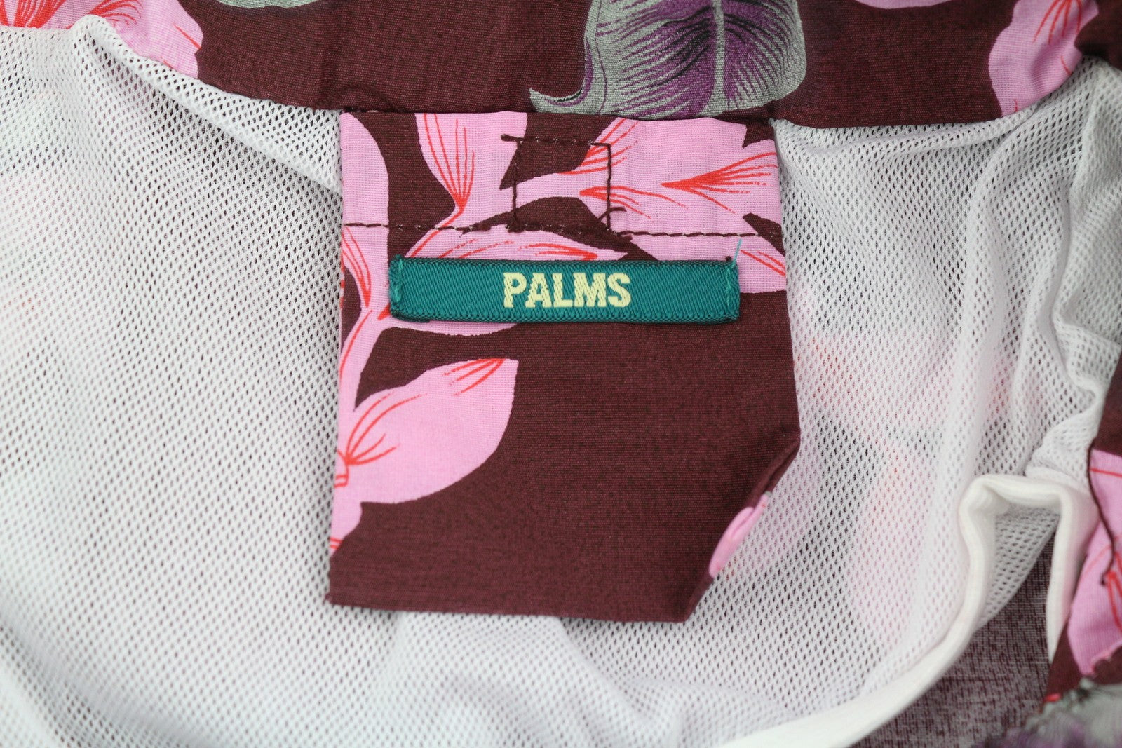 SCOTCH & SODA Men Swimwear L Burgundy Floral Pattern Elastic Waist Mesh Lined