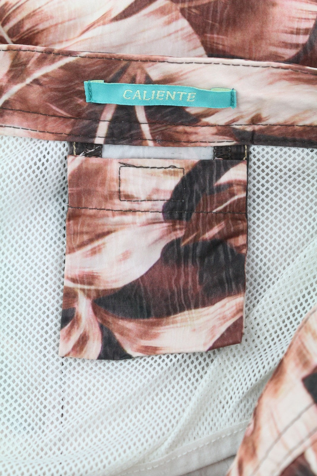 SCOTCH & SODA Men Swimwear M Purple Leaf Patterned Zip Logo Drawstring Waist