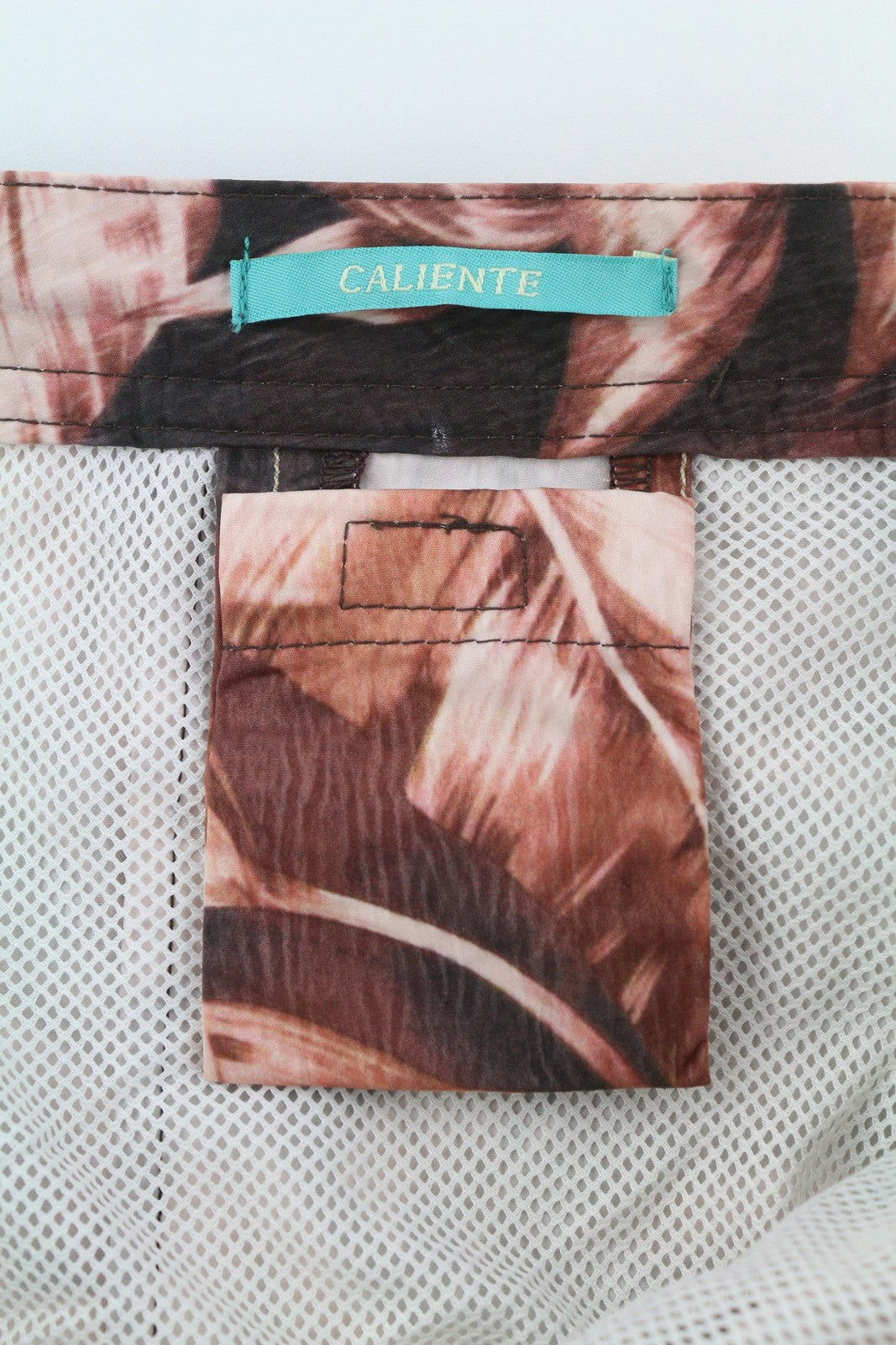 SCOTCH & SODA Men Swimwear S Purple Leaf Patterned Zip Fly Drawstring Waist