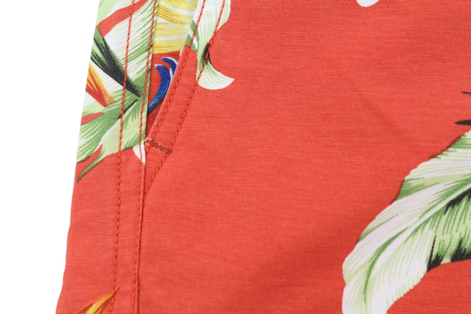 SCOTCH & SODA Men Swimwear S Red Floral Pattern Mesh Lined Drawstring Waist