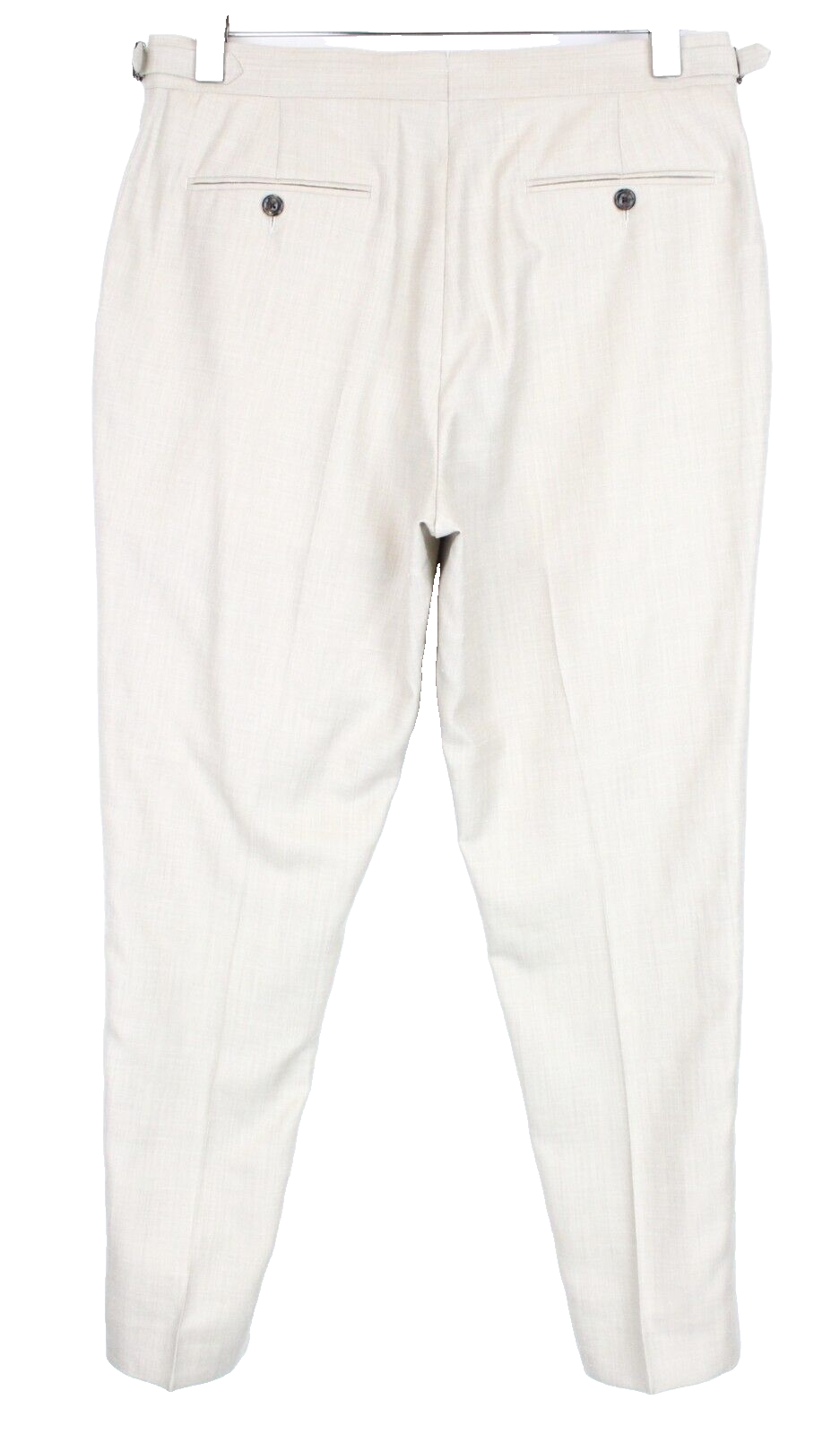 SUITSUPPLY La Spalla Mens Suit UK40R Beige 3 Pc Wool Silk Linen Herringbone