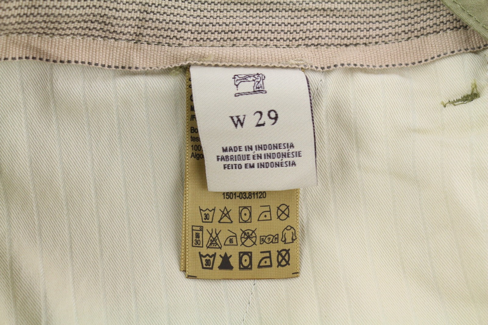 SCOTCH & SODA Men Shorts W29 Khaki Green Cargo Zip 5-Design Pockets Logo Casual