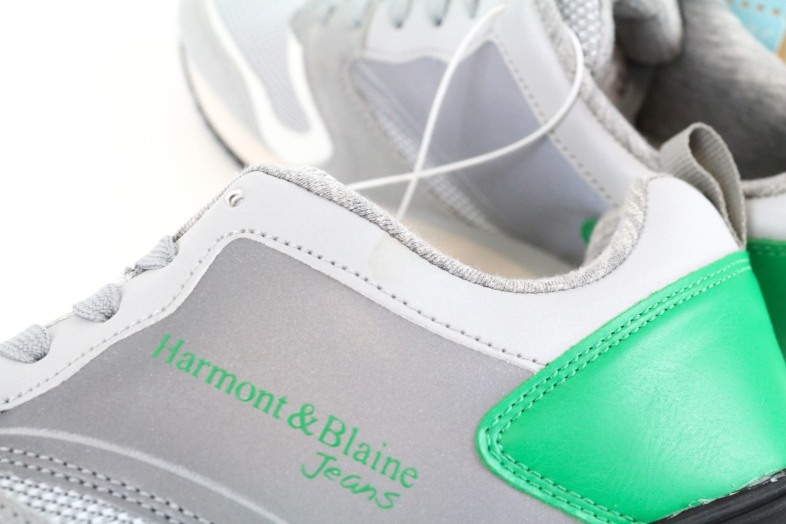 HARMONT & BLAINE Grey Reflective Low-Top Sneakers EU42 Unisex Trainers