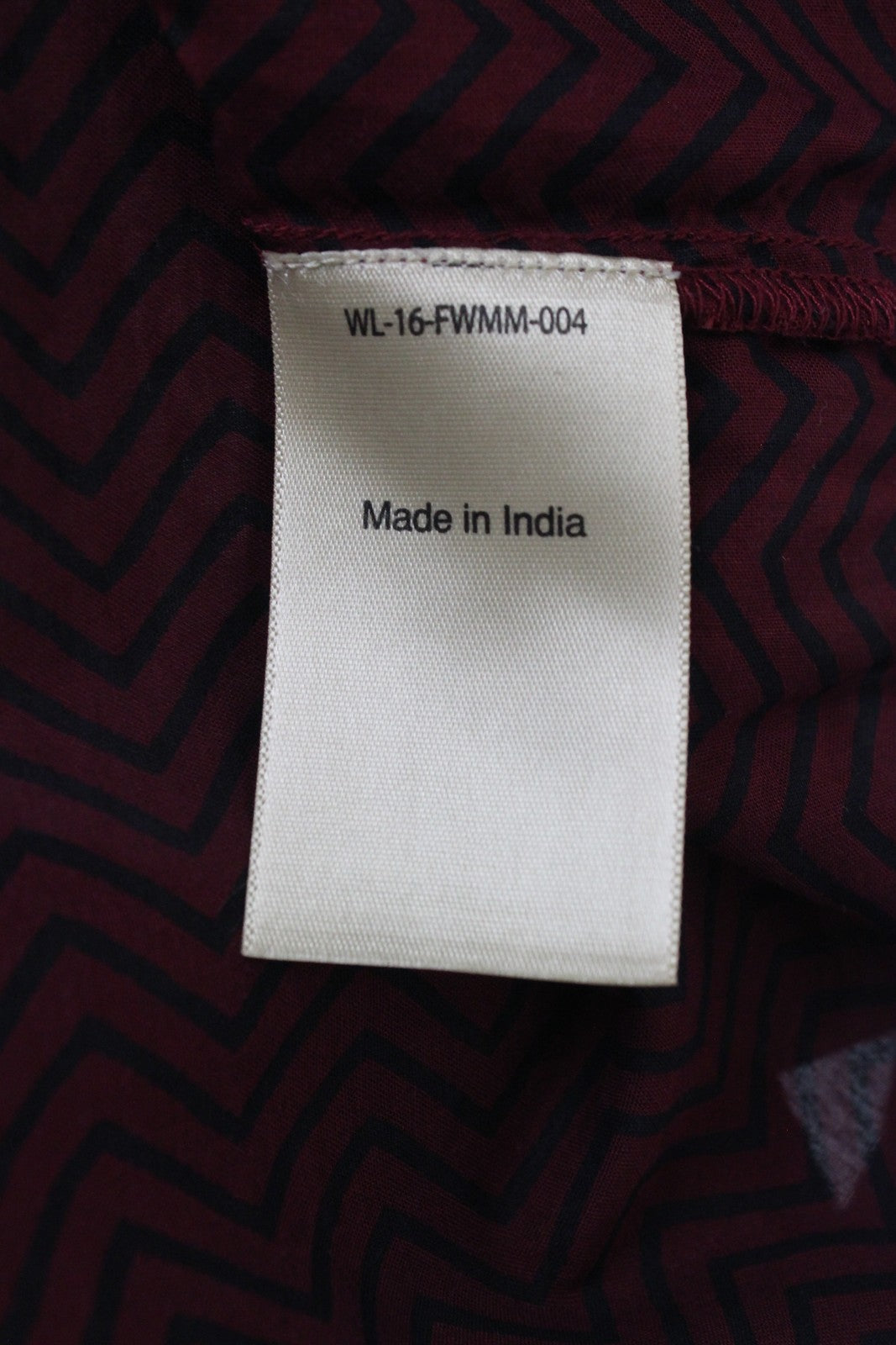 SCOTCH & SODA  Blauw Womens Shirt ~L Red Sheer Lightweight Patterned