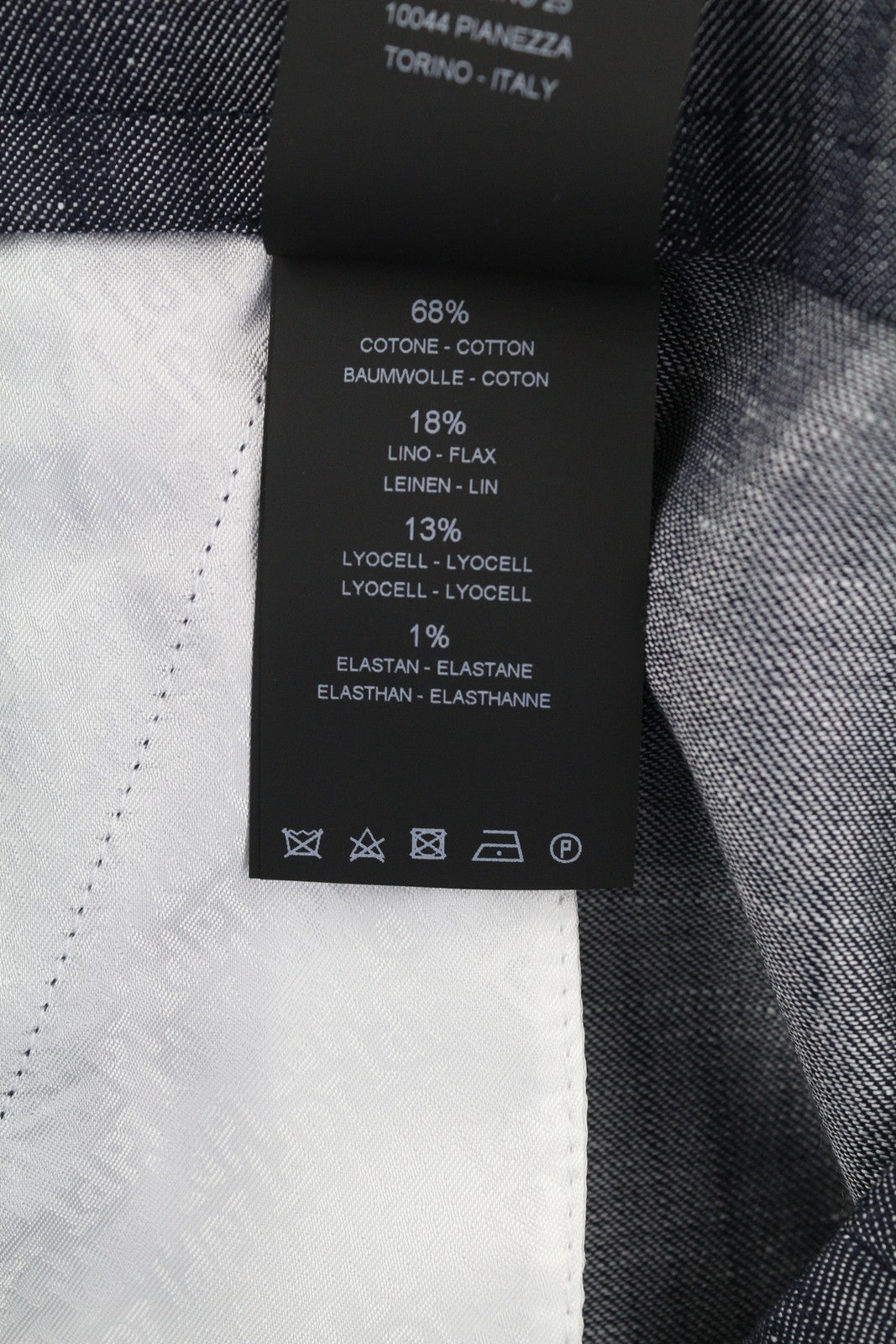 PT TORINO Taylor Women Trousers 40 W29 Grey Linen Blend High Waist Flared Leg