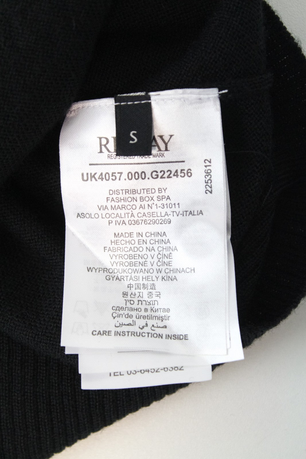 REPLAY Wool  Cardigan S  Knit Jumper Black Long Sleeve with Pocket
