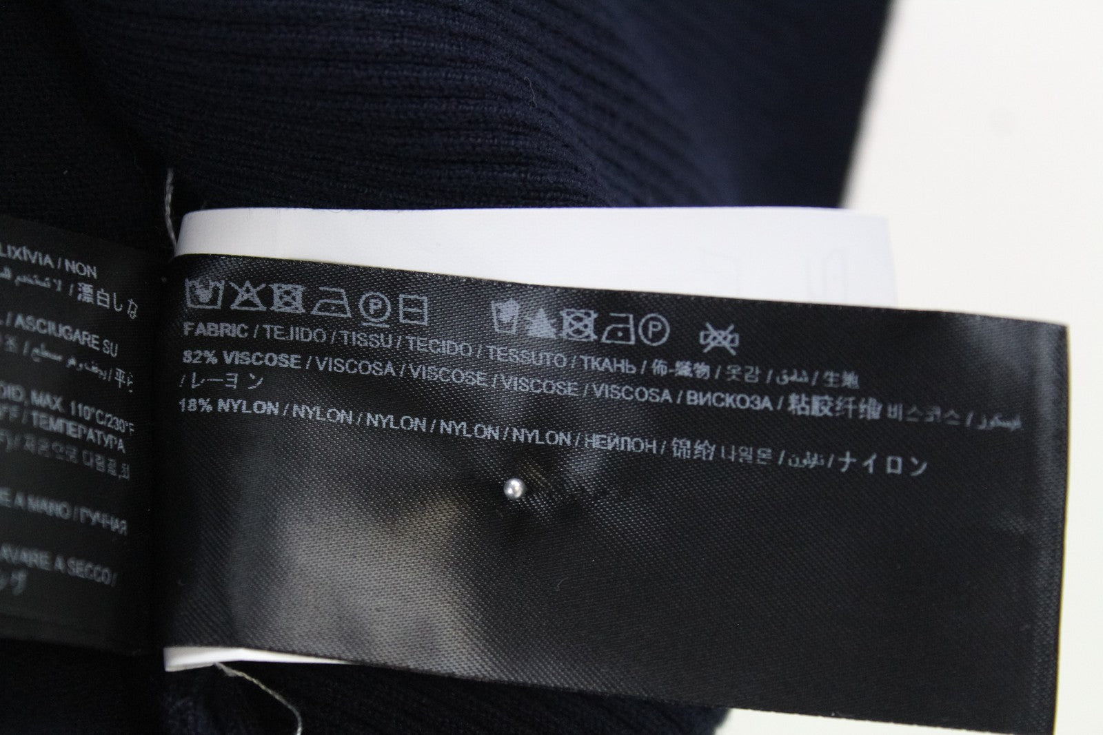 SUISTUDIO Womens Pullover Vest 2XS Navy High-Neck Sleeveless Knit Jumper