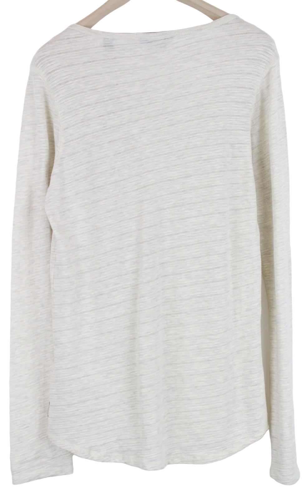 MAISON SCOTCH Grey Henley Top XL Womens Long Sleeve   T-Shirt