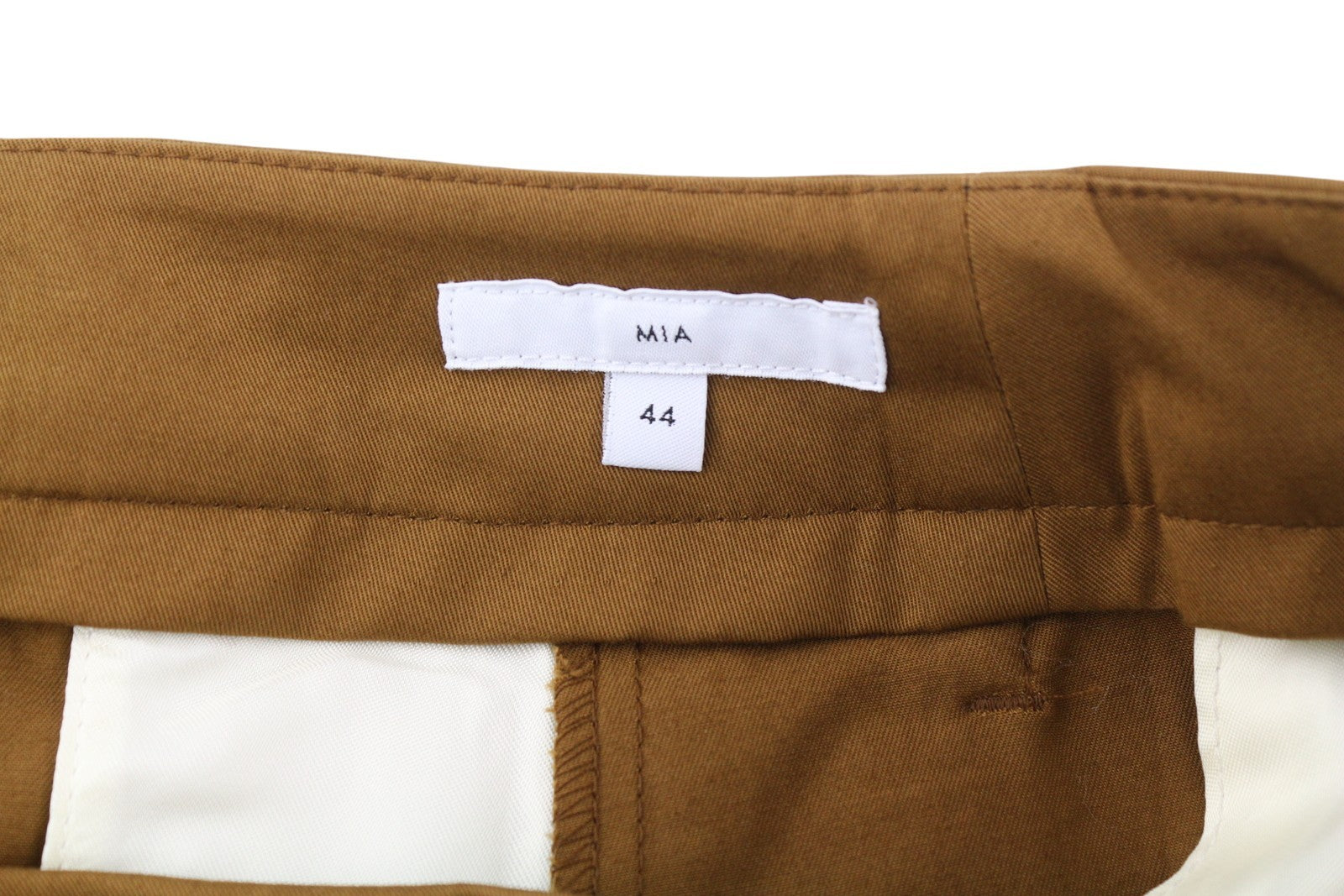 PT TORINO Mia Women Trousers 44 W30 Brown Flared Leg Ankle Length High Waist