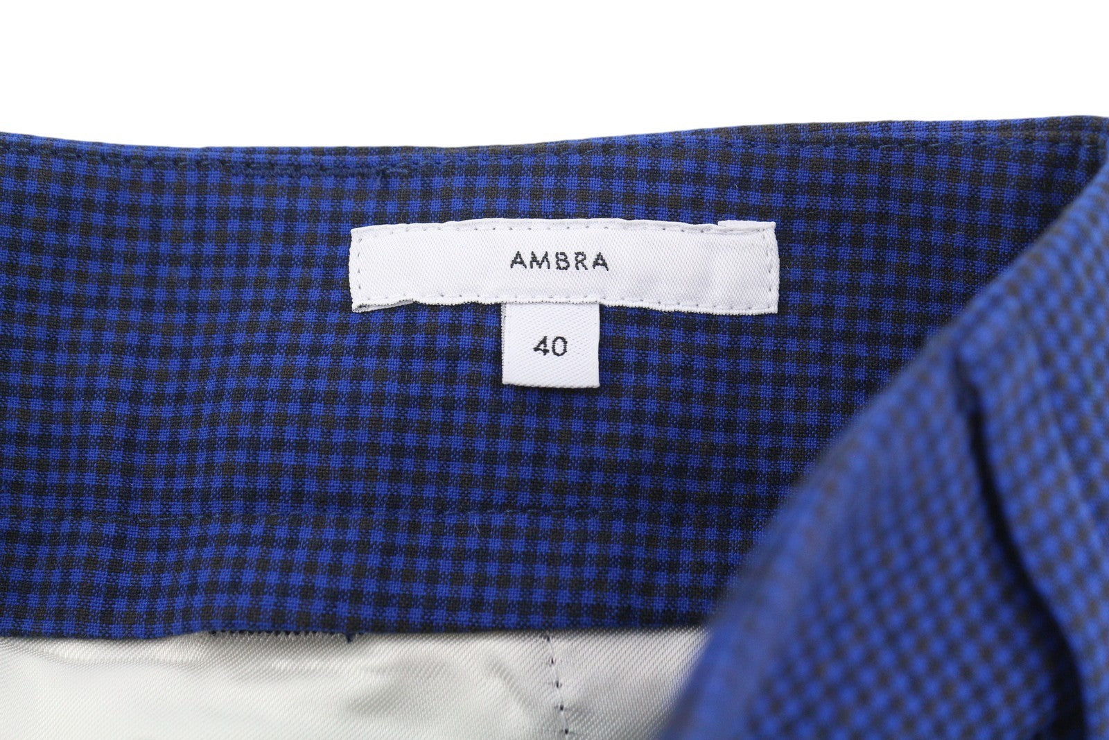 PT TORINO Ambra Women Trousers 40 W30 Blue Patterned Turn-Up Tapered Ankle