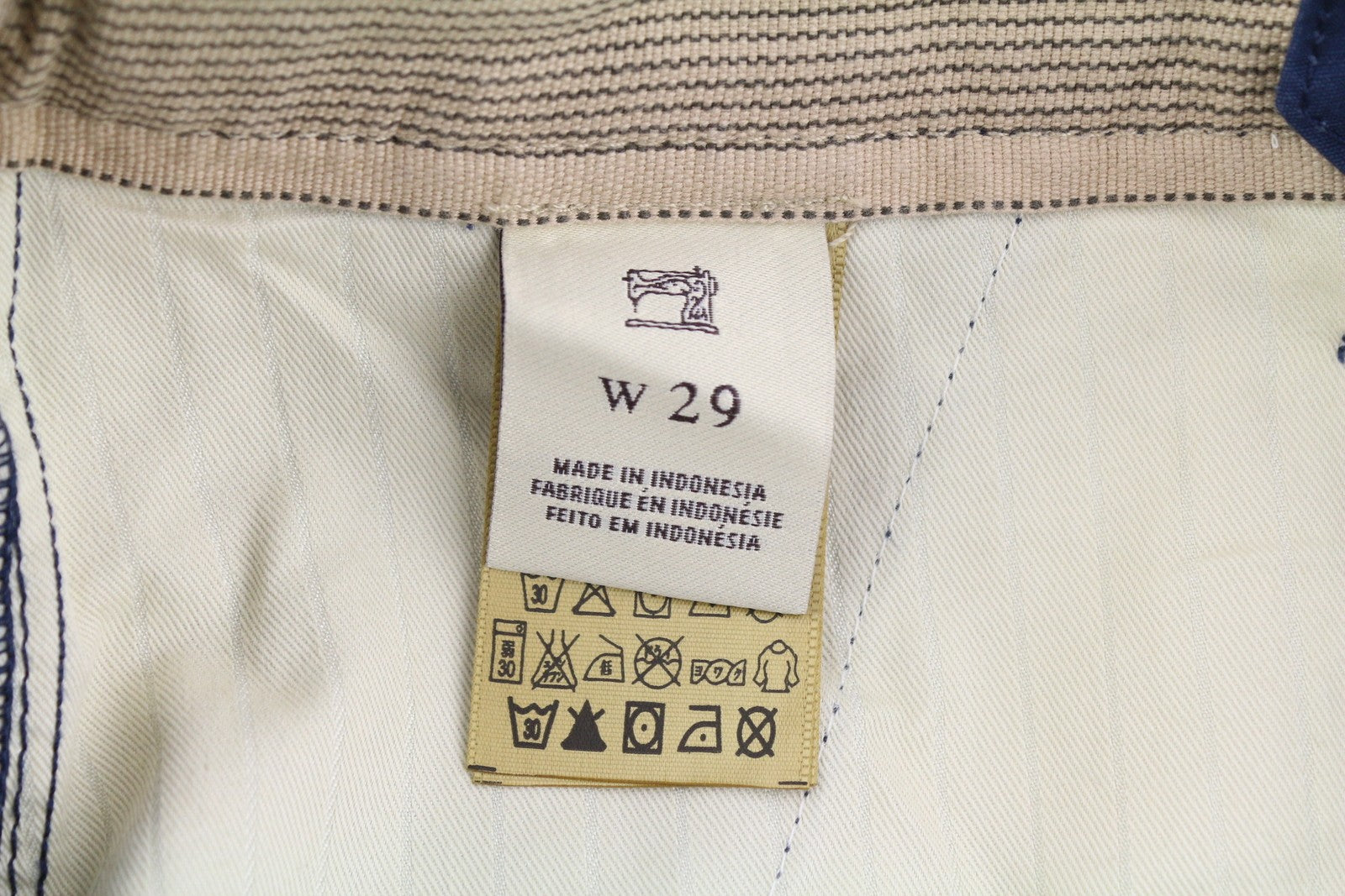 SCOTCH & SODA Men Shorts W29 Blue Cargo Zip Fly 5-Design Pockets Logo Casual