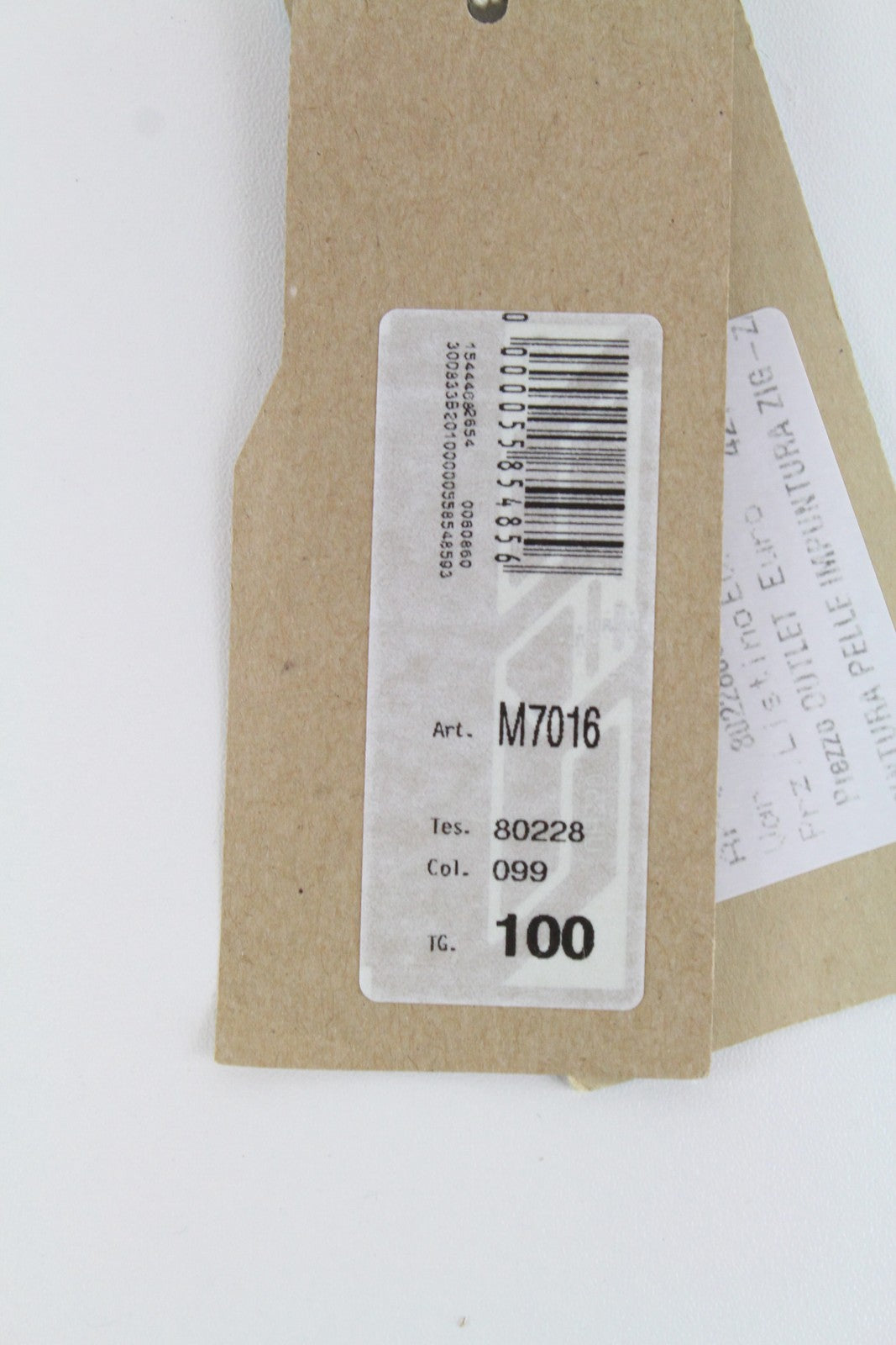 HARMONT & BLAINE Brown Leather Belt 100cm Round-End Buckled Metal Tip Buckle