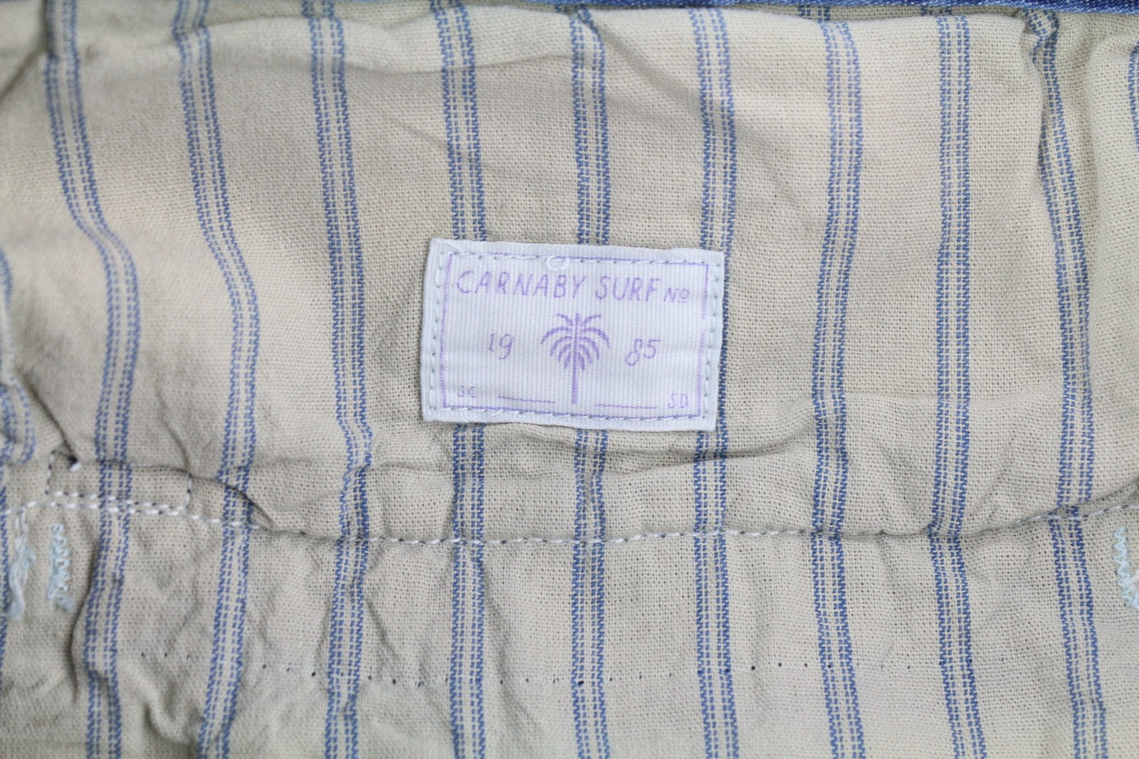 SCOTCH & SODA Men Shorts W32 Chino Washed Blue Embroidered Zipper Logo Casual