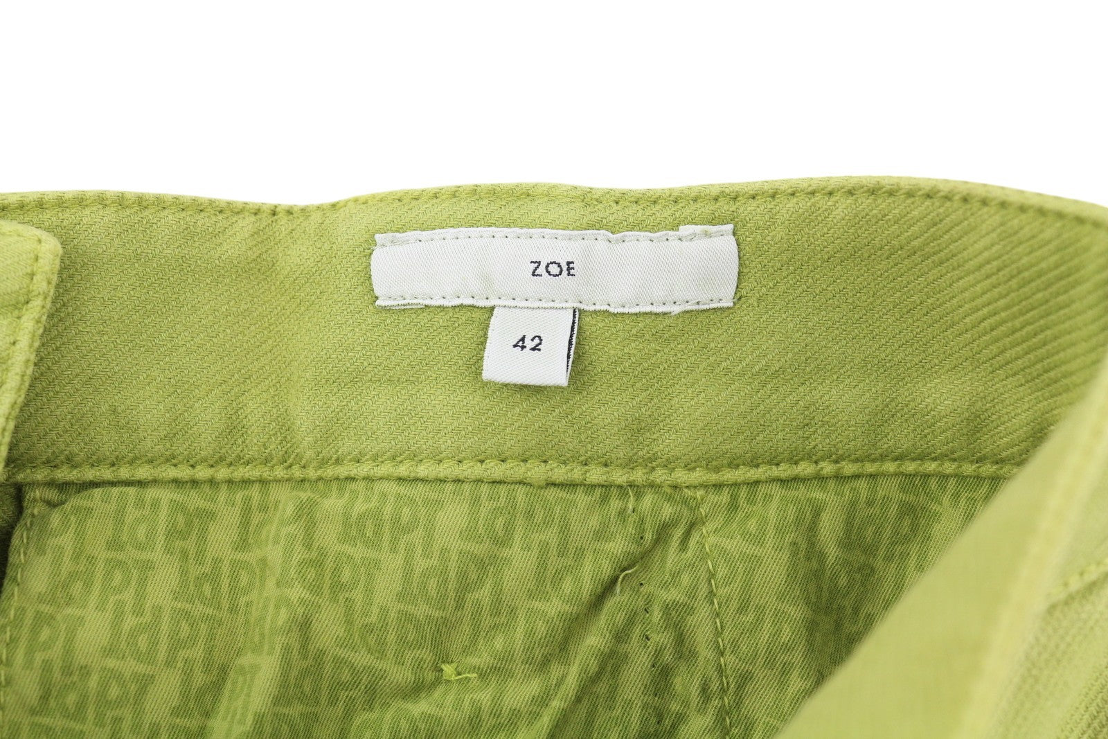 PT TORINO Zoe Women Trousers 42 W28 Green Cargo High Waist Linen Blend Tapered