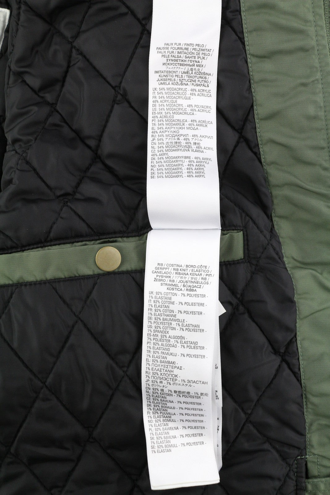 DIESEL W-Claud Mens Jacket L Oversized Parka RRP€395 Removable Faux Fur Hood