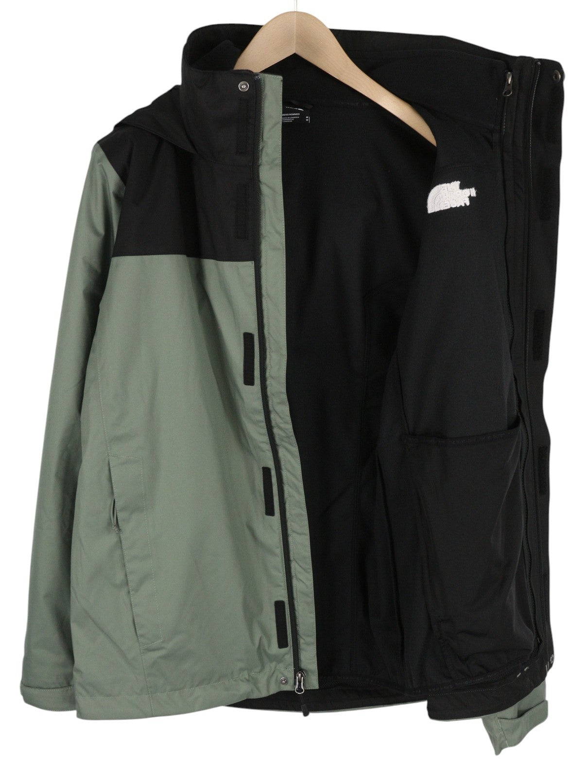 THE NORTH FACE Evolve II Men Jacket M Full Zip Hooded Removable Lining Dry Vent