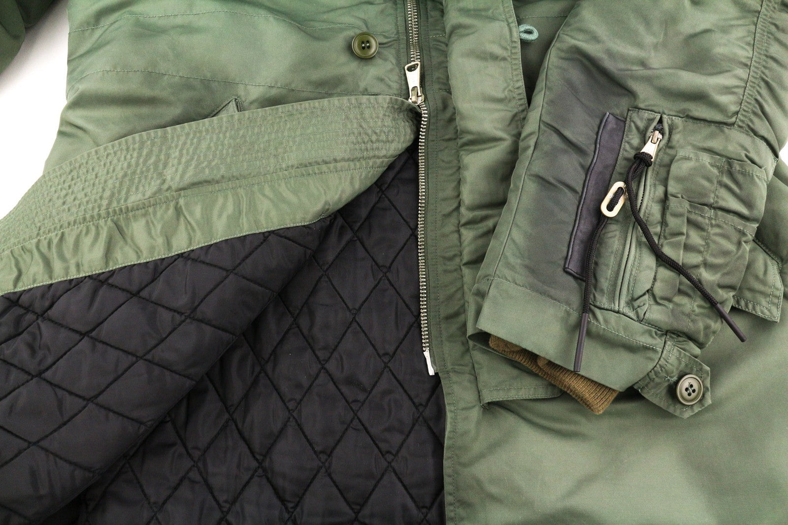 DIESEL W-Claud Mens Jacket M Oversized Parka RRP€395 Removable Faux Fur Hooded