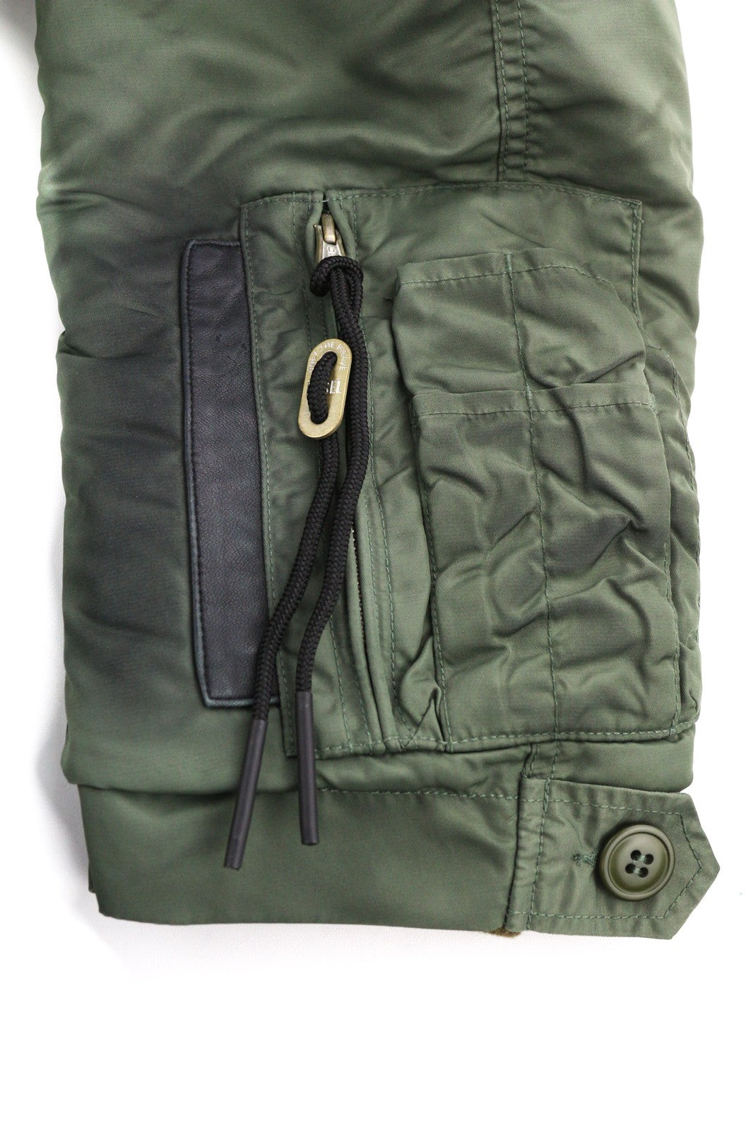 DIESEL W-Claud Mens Jacket L Oversized Parka RRP€395 Removable Faux Fur Green