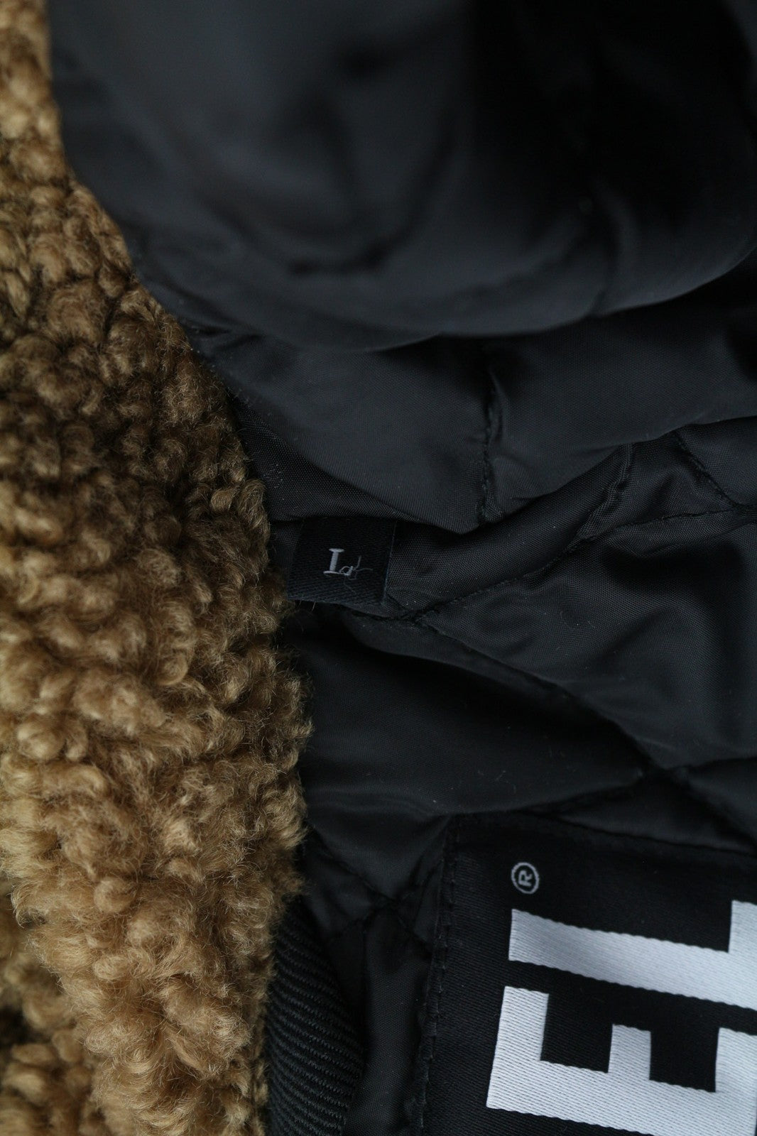 DIESEL W-Claud Mens Jacket L Oversized Parka RRP€395 Removable Faux Fur Green