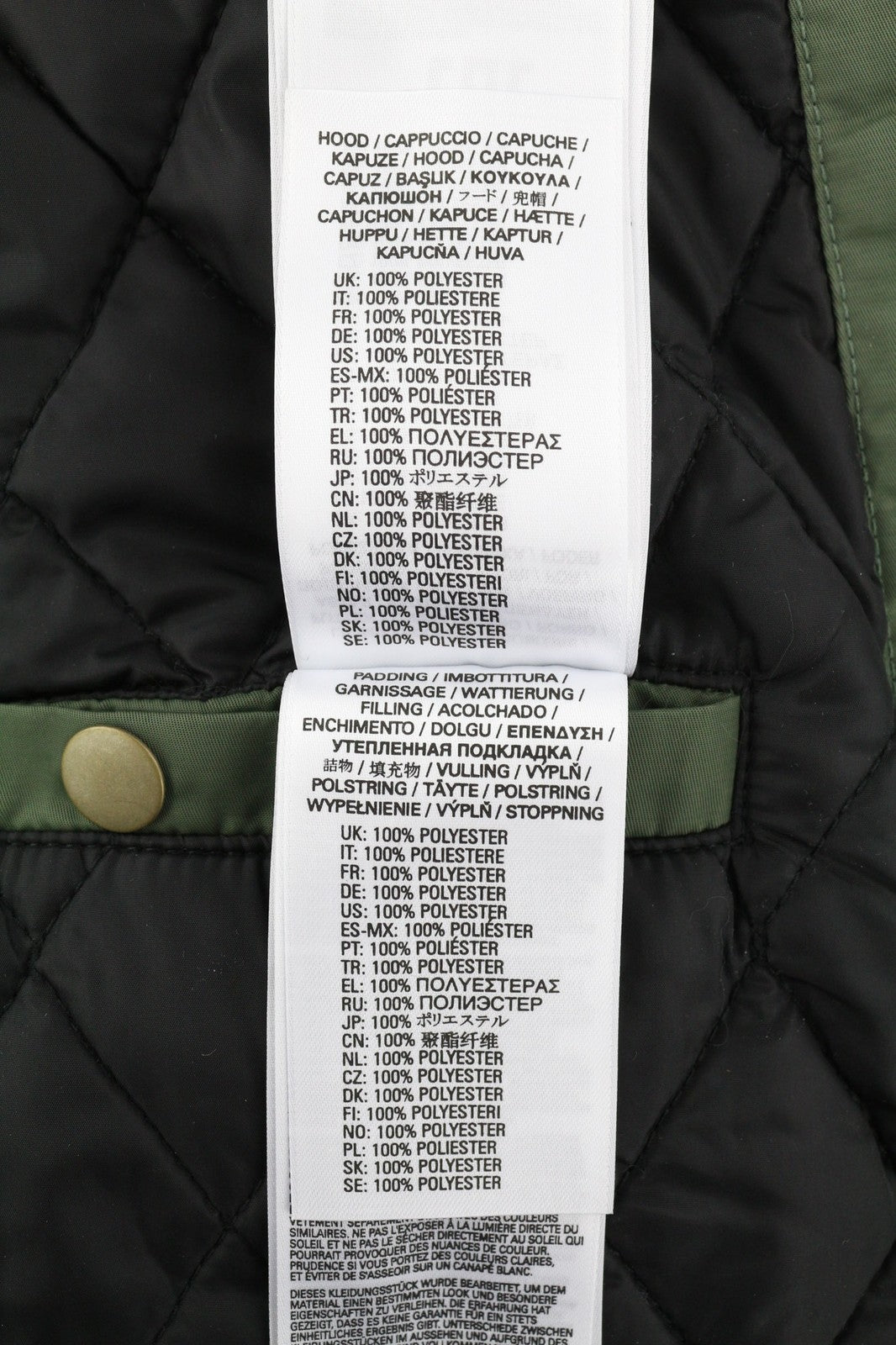 DIESEL W-Claud Mens Jacket L Oversized Parka RRP€395 Removable Faux Fur Green