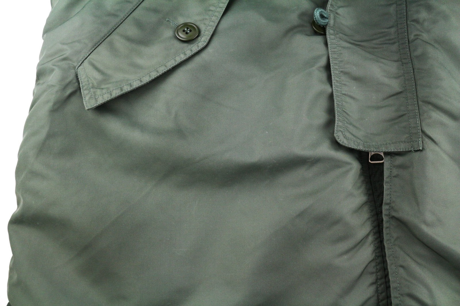 DIESEL W-Claud Mens Jacket L Oversized Parka RRP€395 Removable Faux Fur Green