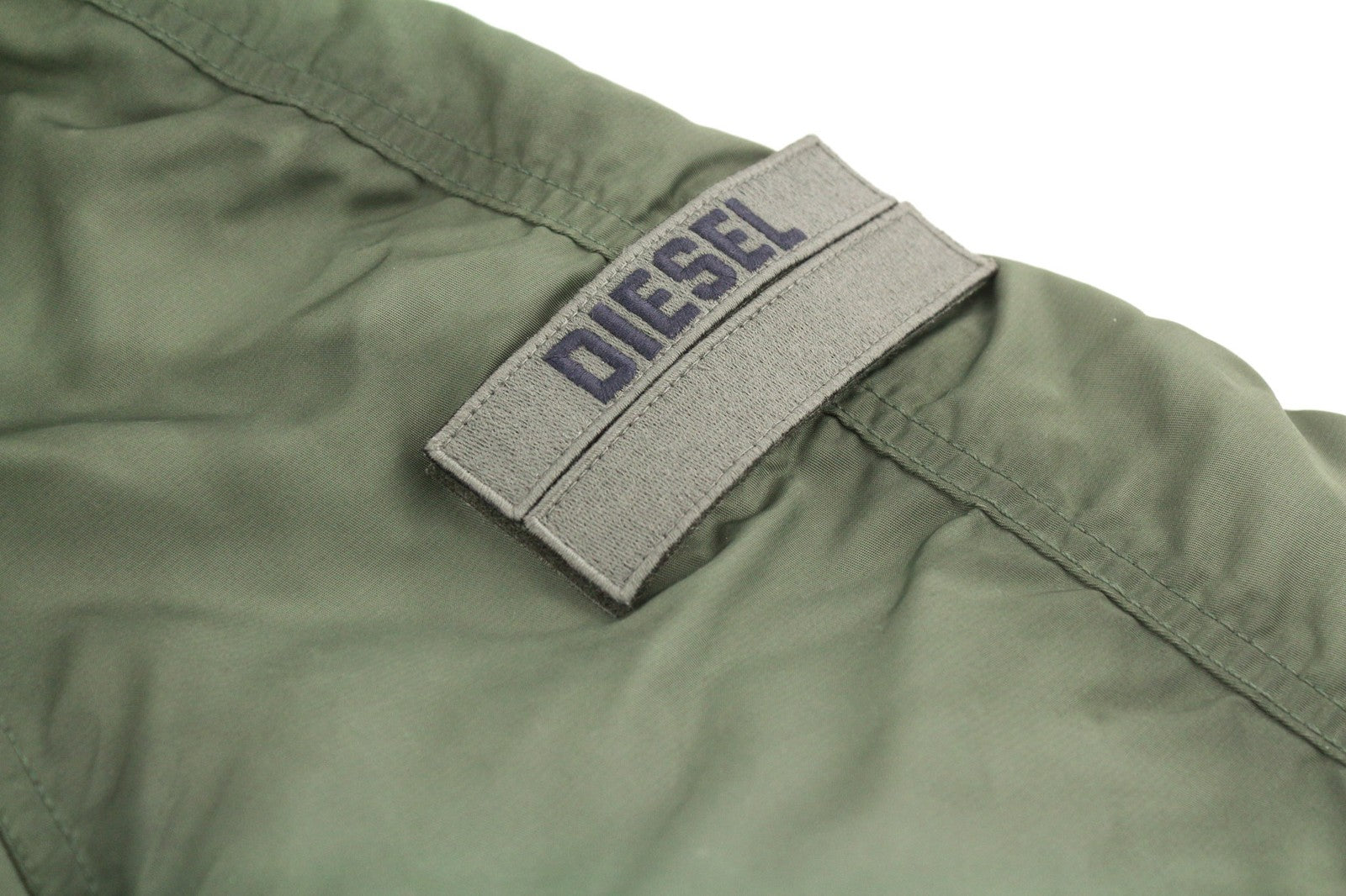 DIESEL W-Claud Mens Jacket L Oversized Parka RRP€395 Removable Faux Fur Green