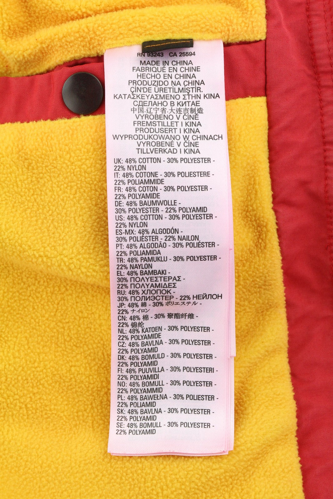 DIESEL W-Trodd Mens Jacket M Oversized Fleece Lined Hooded Coated RRP€395 Red