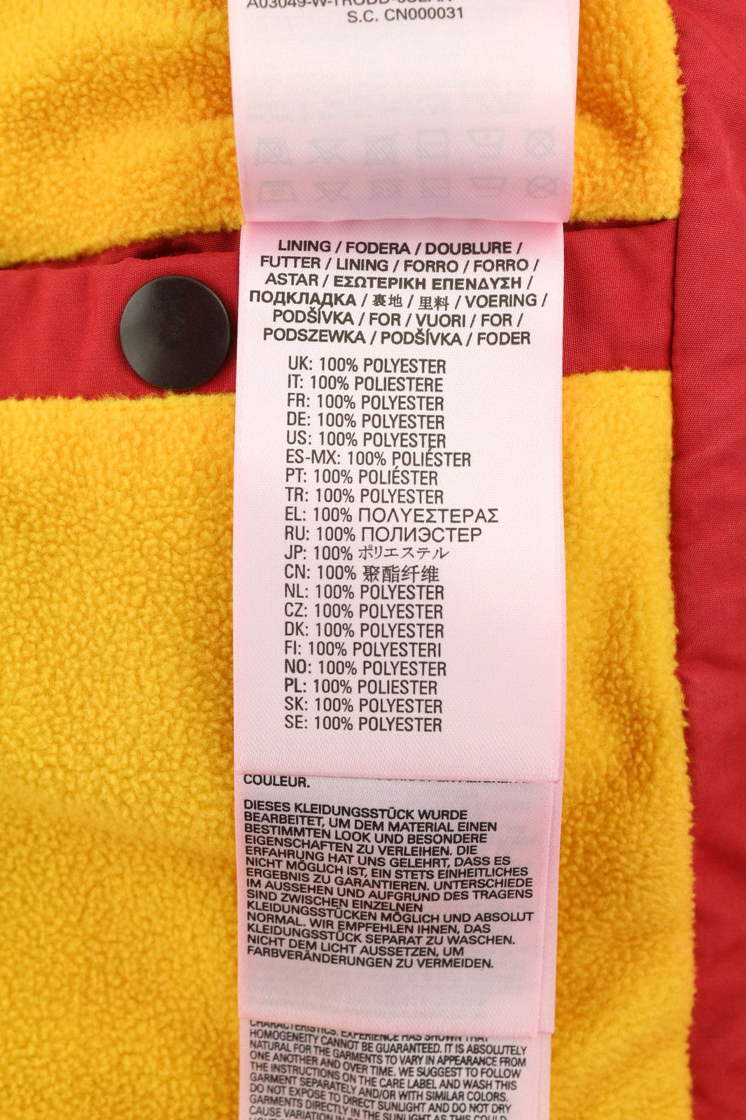 DIESEL W-Trodd Mens Jacket M Oversized Fleece Lined Hooded Coated RRP€395 Red