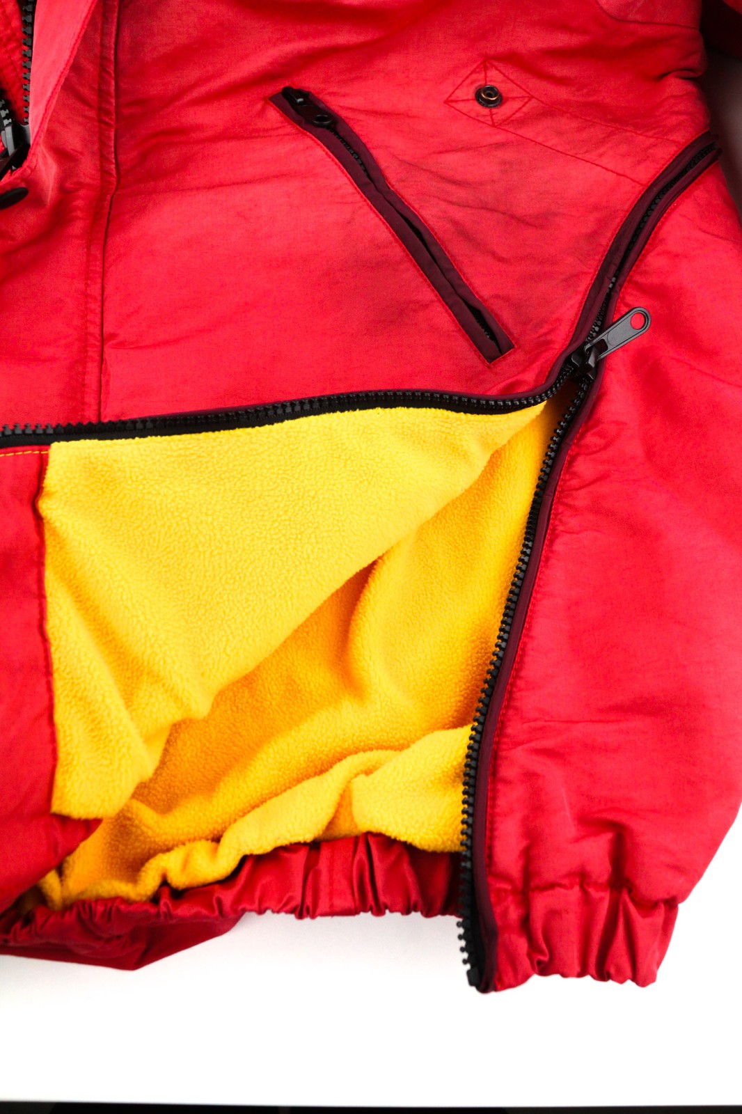 DIESEL W-Trodd Mens Jacket M Oversized Fleece Lined Hooded Coated RRP€395 Red