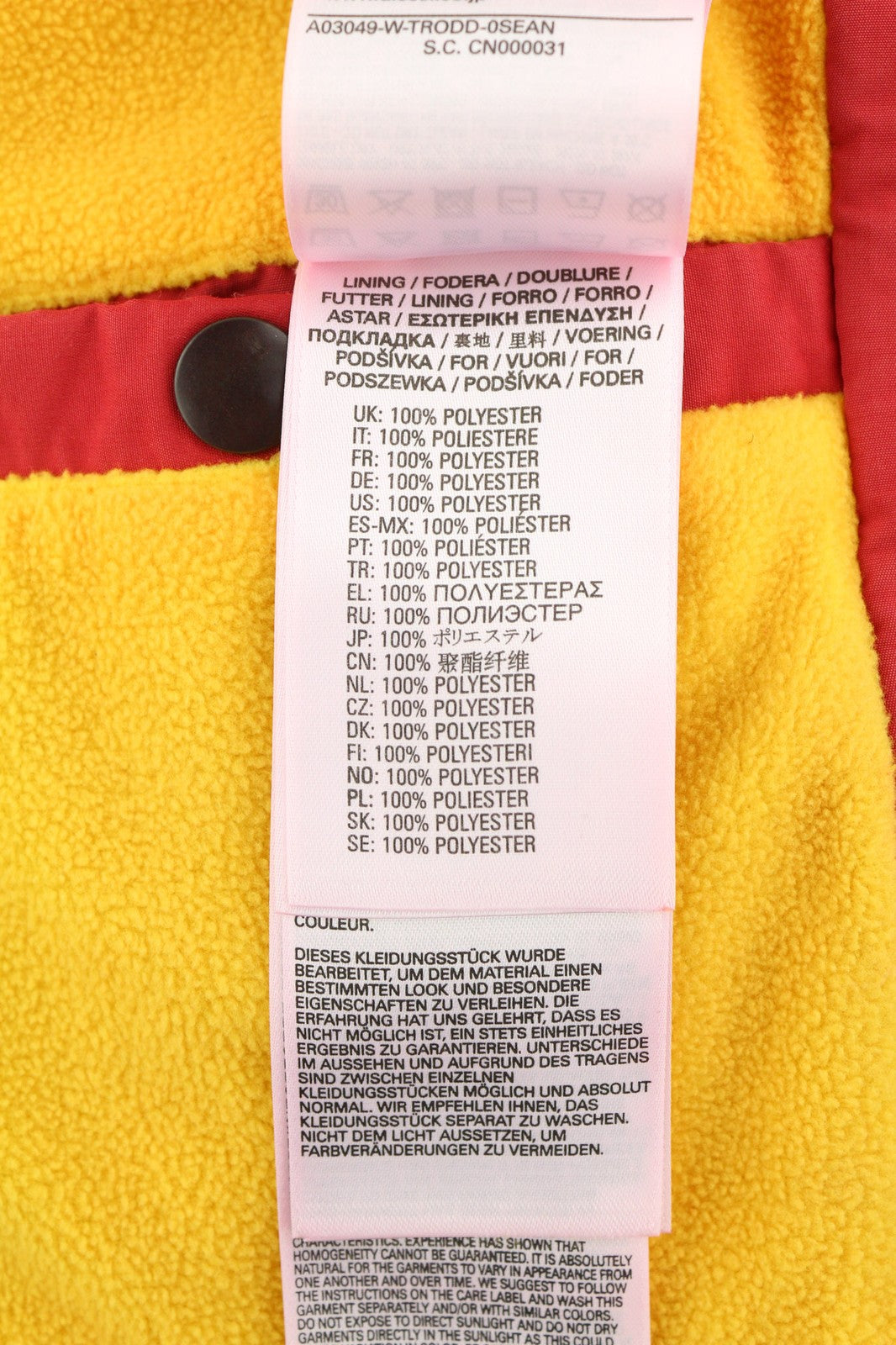 DIESEL W-Trodd Mens Jacket M Oversized Fleece Lined Hooded Coated Red RRP€395