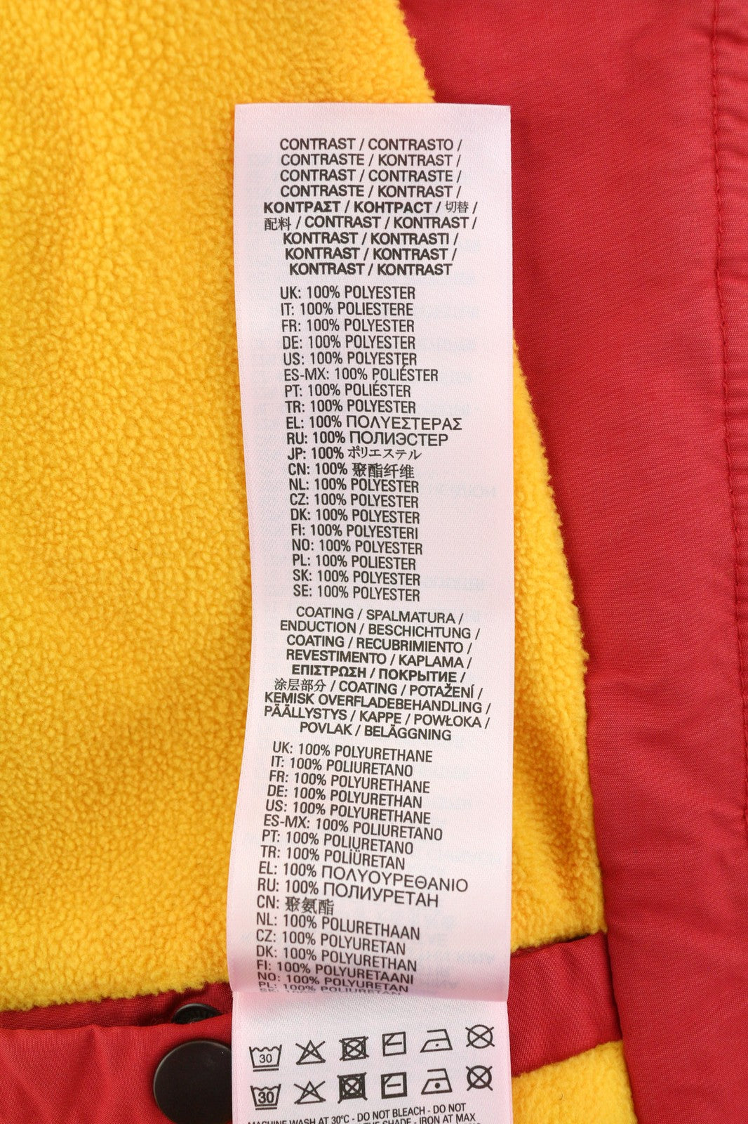 DIESEL W-Trodd Mens Jacket M Oversized Fleece Lined Hooded Coated Red RRP€395