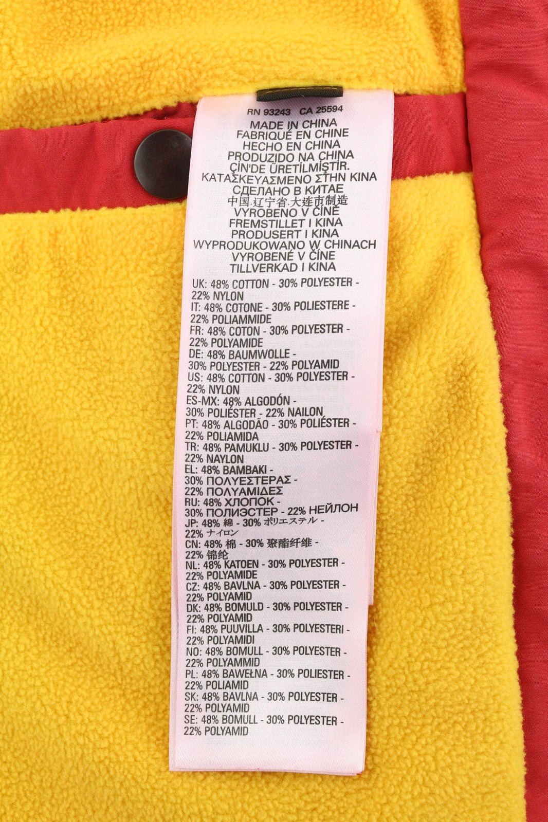 DIESEL W-Trodd Mens Jacket M Oversized Fleece Lined Hooded Coated Red RRP€395