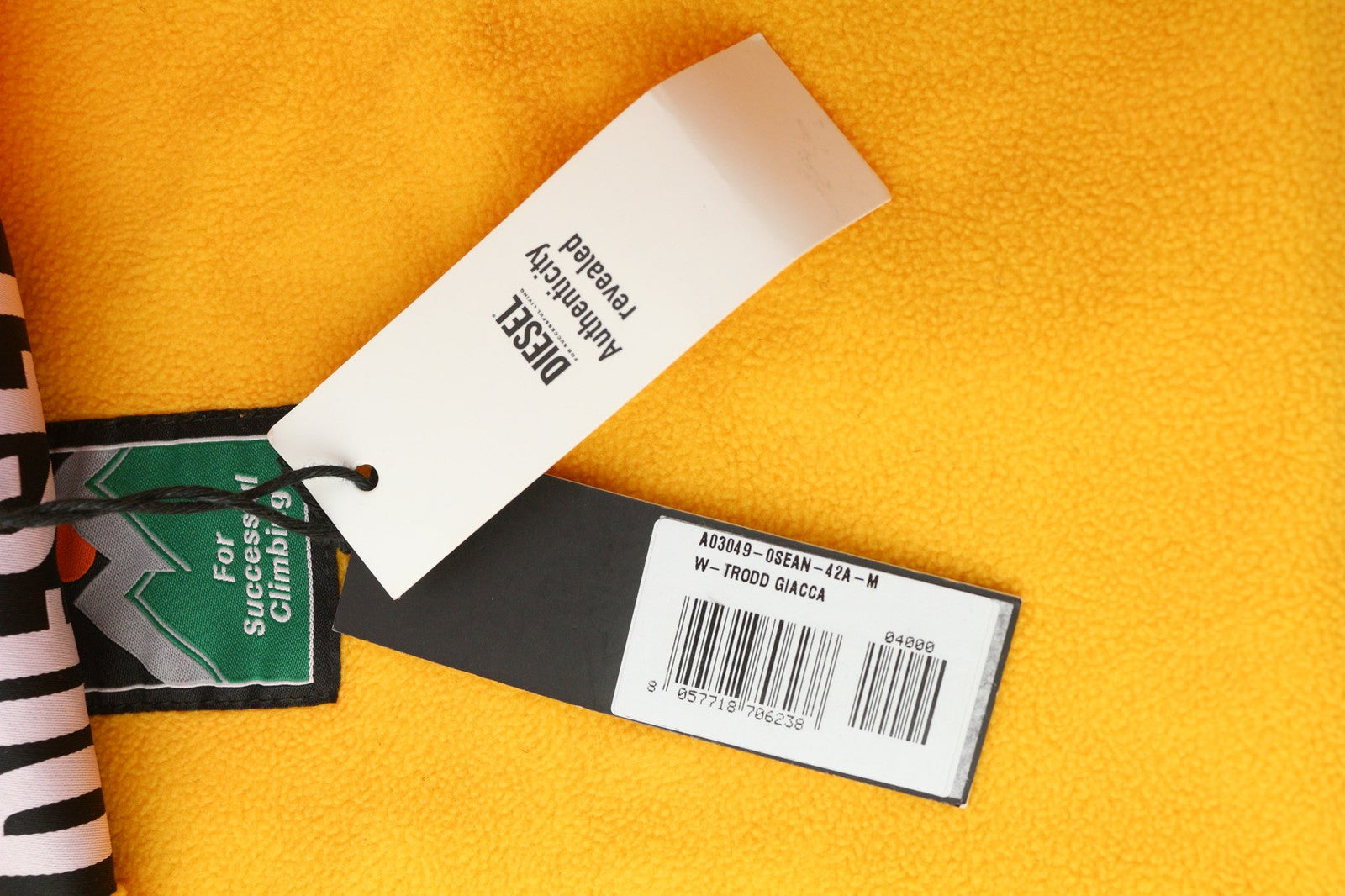 DIESEL W-Trodd Mens Jacket M Oversized Fleece Lined Hooded Coated Red RRP€395