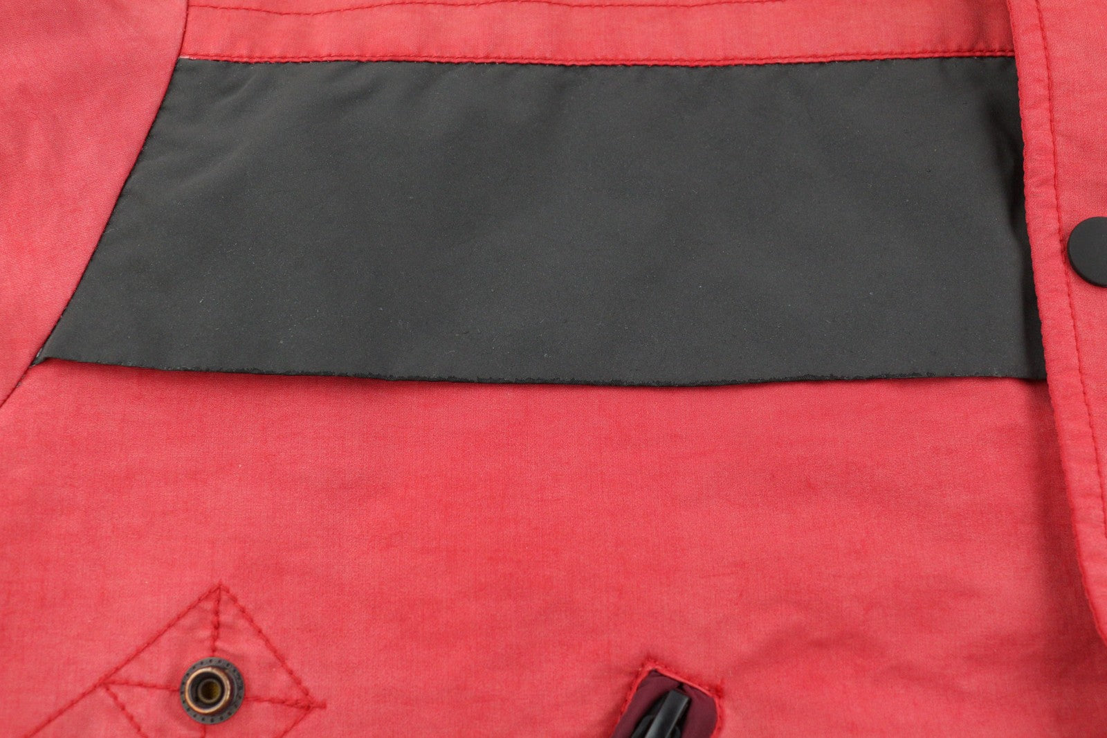 DIESEL W-Trodd Mens Jacket M Oversized Fleece Lined Hooded Coated Red RRP€395