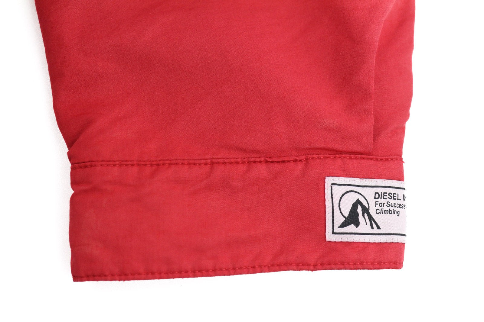 DIESEL W-Trodd Mens Jacket L Oversized Fleece Lined Hooded Coated Red RRP€395