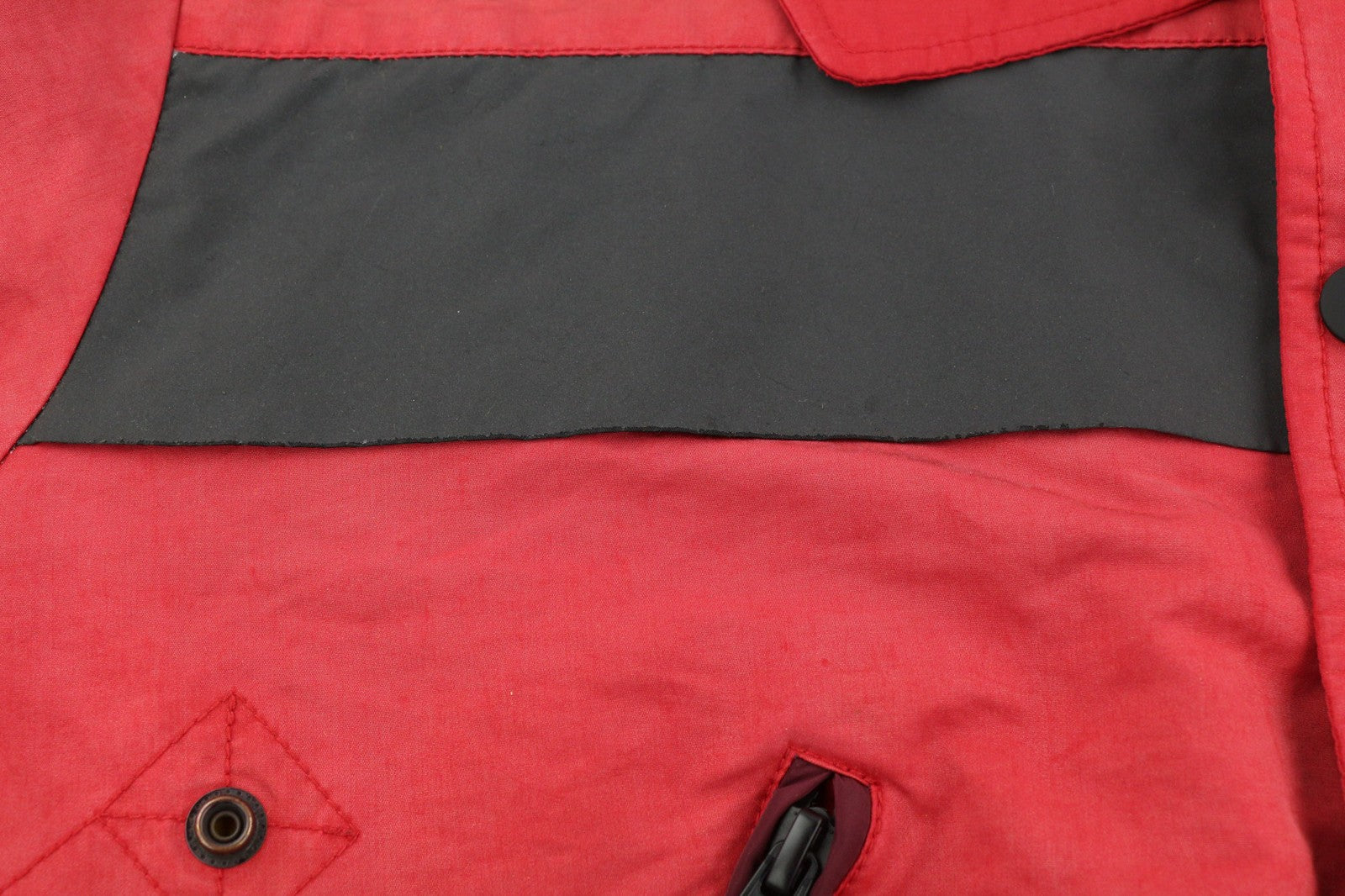 DIESEL W-Trodd Mens Jacket L Oversized Fleece Lined Hooded Coated Red RRP€395