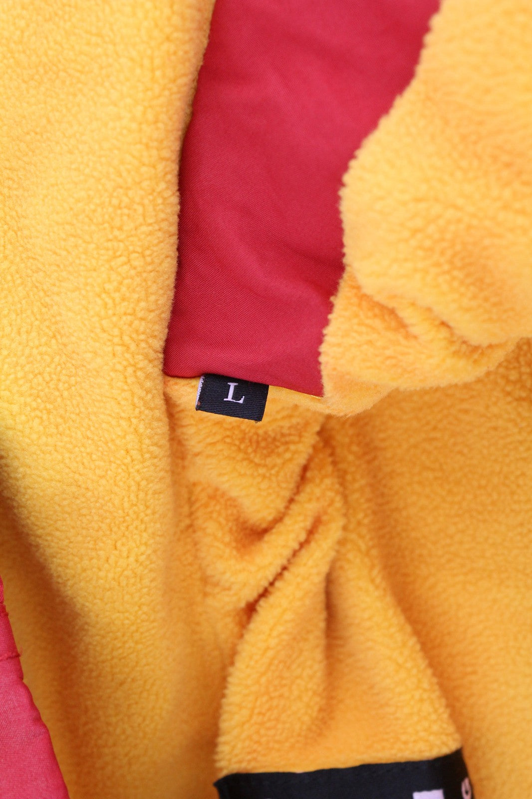 DIESEL W-Trodd Mens Jacket L Oversized Fleece Lined Hooded Coated Red RRP€395