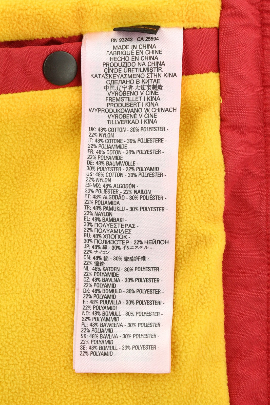 DIESEL W-Trodd Mens Jacket XL Oversized Fleece Lined Hooded Coated Red RRP€395