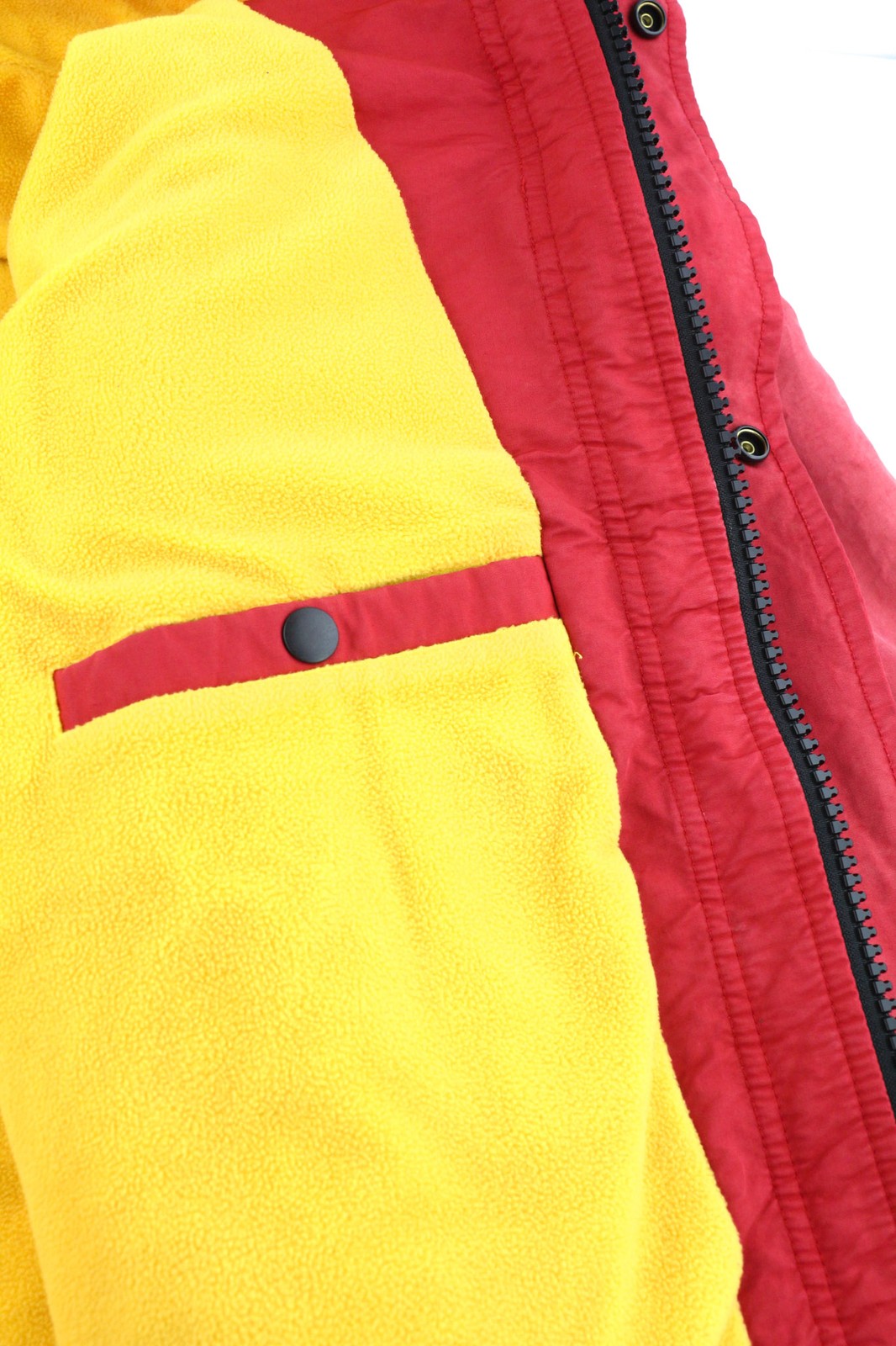 DIESEL W-Trodd Mens Jacket XL Oversized Fleece Lined Hooded Coated Red RRP€395