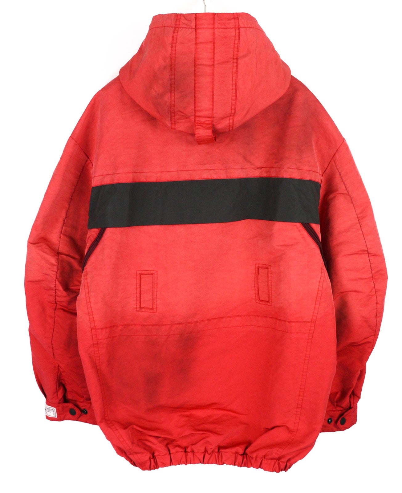 DIESEL W-Trodd Mens Jacket XL Oversized Fleece Lined Hooded Coated Red RRP€395