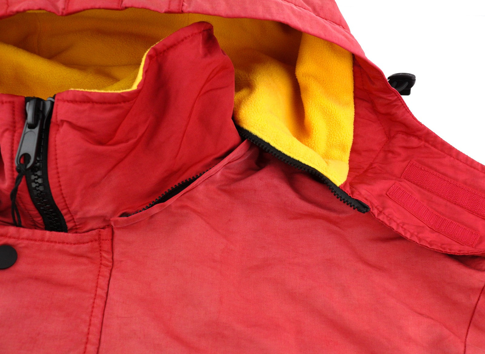 DIESEL W-Trodd Mens Jacket XL Oversized Fleece Lined Hooded Coated Red RRP€395