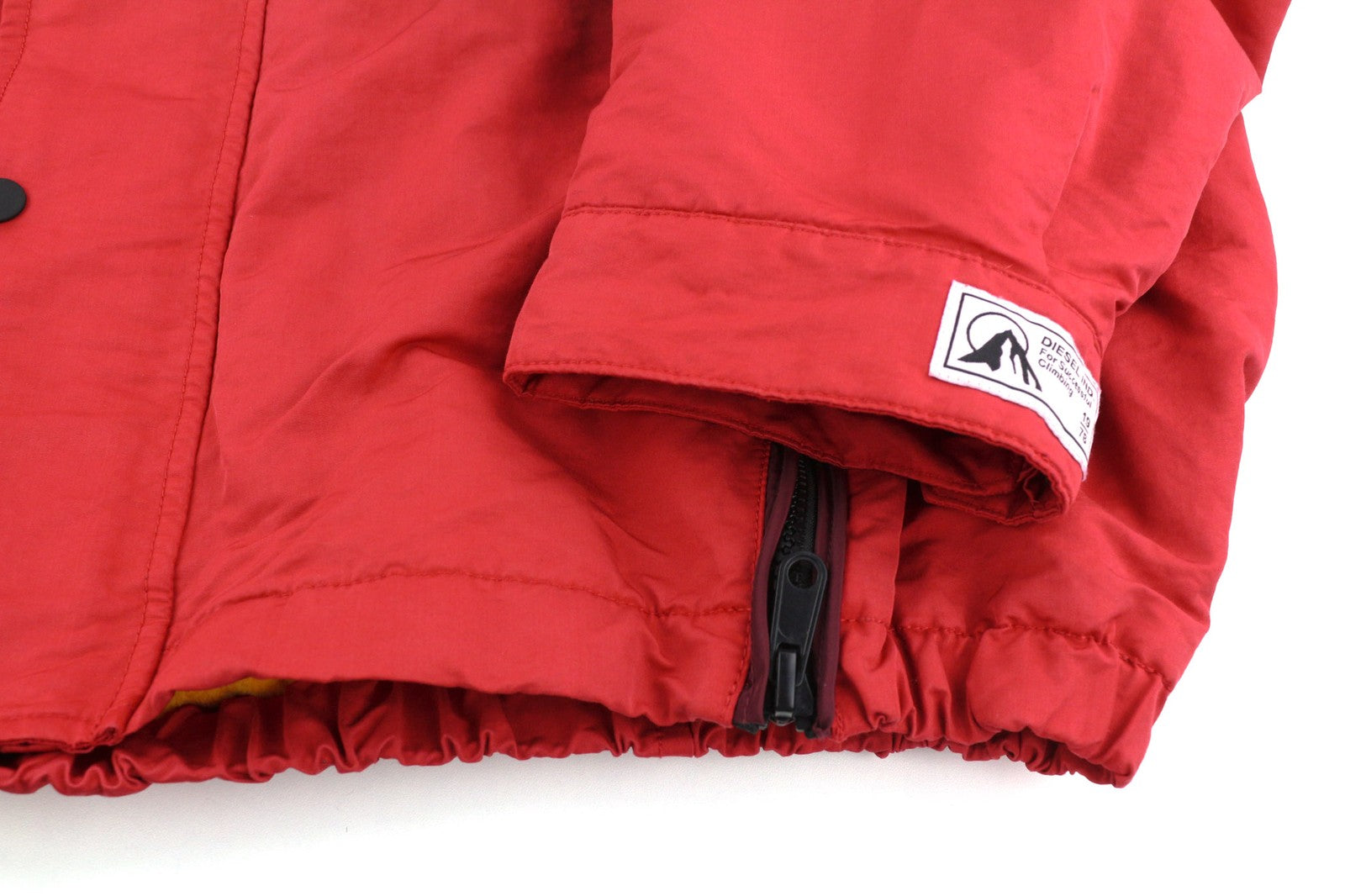 DIESEL W-Trodd Mens Jacket XL Oversized Fleece Lined Hooded Coated Zip RRP€395