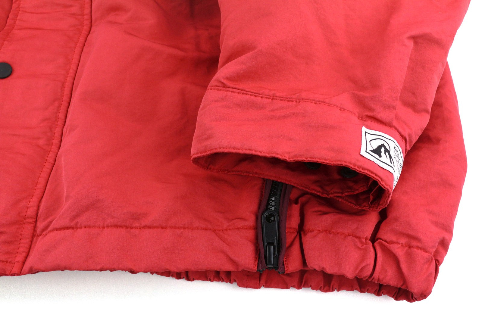 DIESEL W-Trodd Mens Jacket 2XL Oversized Fleece Lined Hooded Coated Red RRP€395