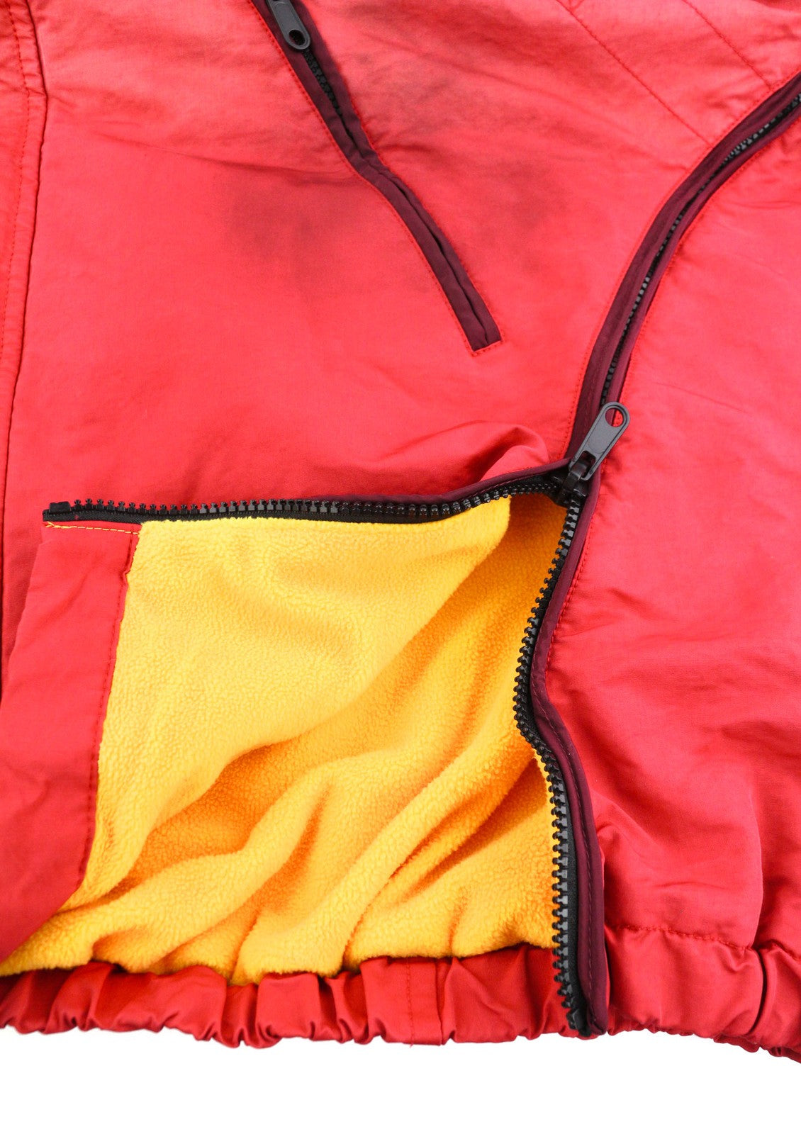 DIESEL W-Trodd Mens Jacket 2XL Oversized Fleece Lined Hooded Coated Red RRP€395