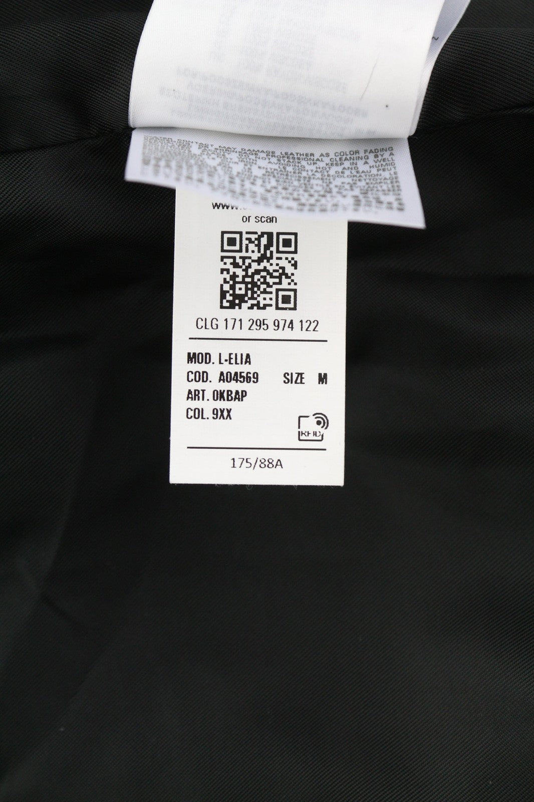 DIESEL L-Elia Womens Jacket M Bomber Sheepskin Leather Full Zip Grey RRP€795