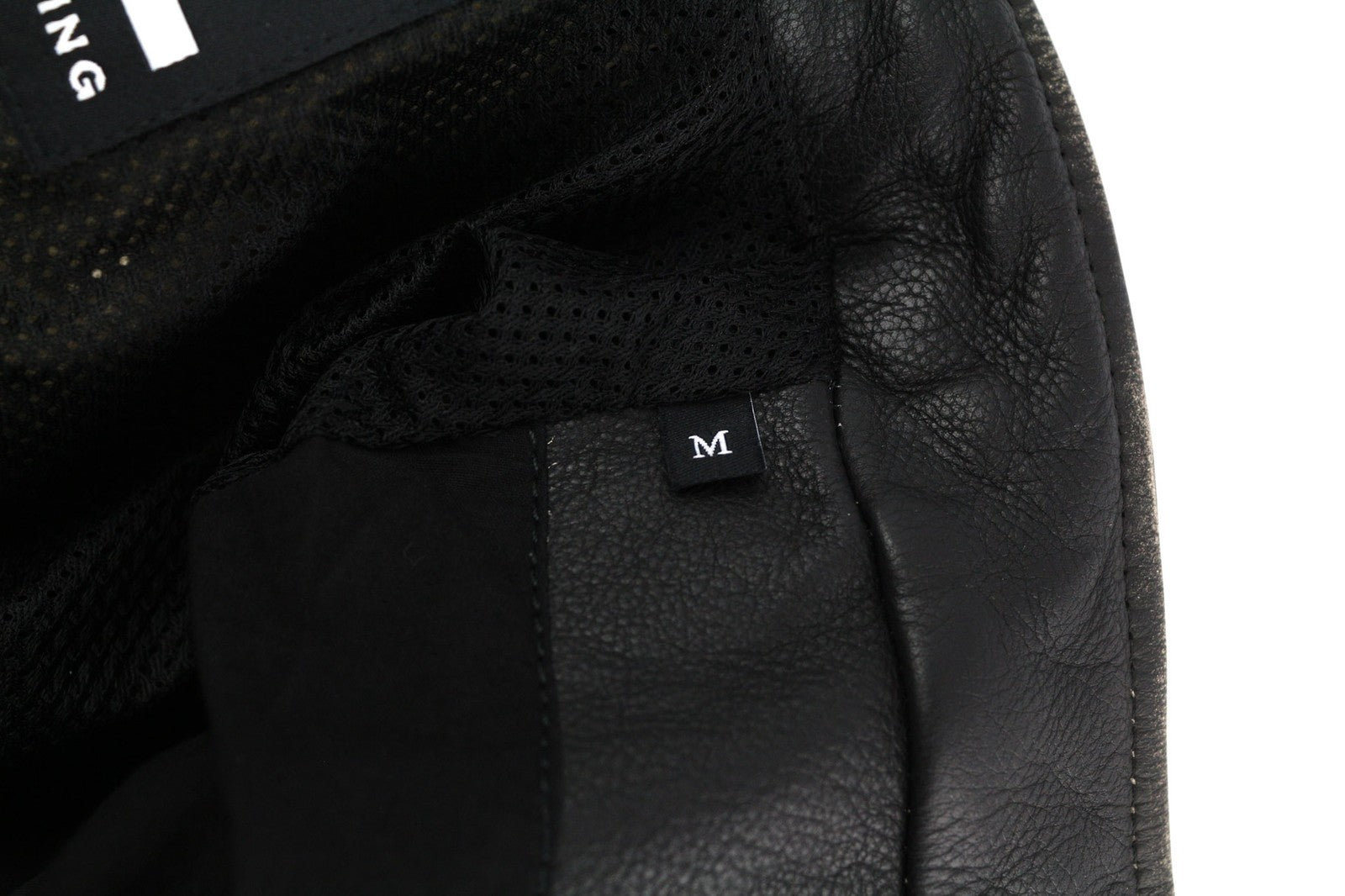 DIESEL L-Team Mens Jacket M Biker Cowhide Leather Padded Shoulder Aged RRP€795